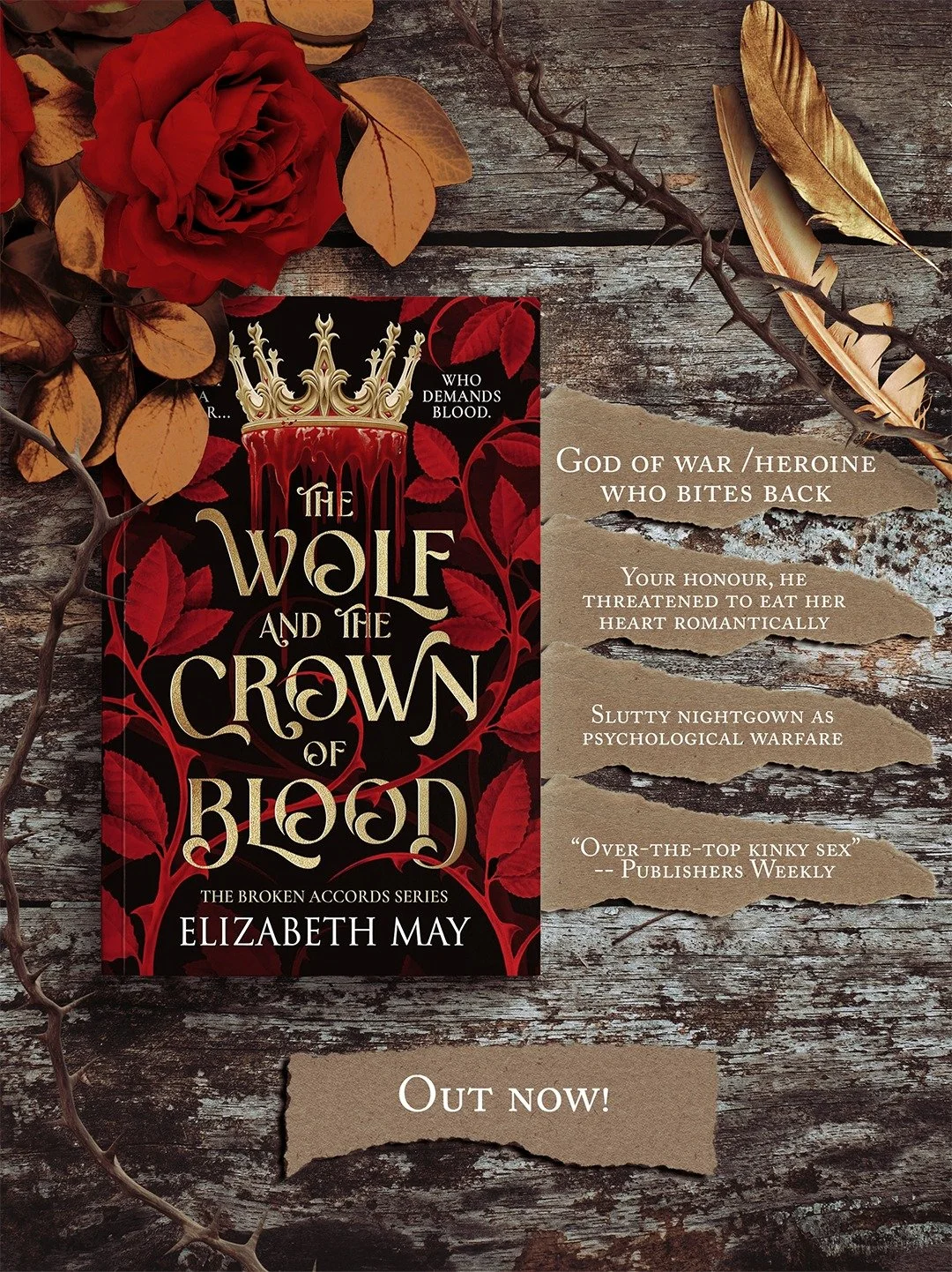THE WOLF AND THE CROWN OF BLOOD has been out for a month!

I haven't been around much because book 2 has me in a chokehold, but I wanted to pop in and say thank you.

WOLF sold more hardback copies in its first week than my entire backlist moved in t