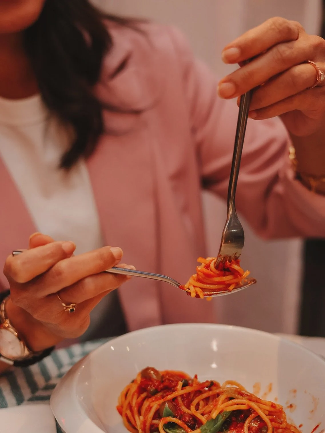 Fresh, saucy &amp; straight from the Italian kitchen 🍝Our new pasta lineup: from creamy Spaghetti Nerano 🍋 to bold Pappardelle al Rag&ugrave;, Saffron Gnocchi, and Tagliatelle with Yellowfin Tuna.⁣
⁣
It&rsquo;s all about twirling forks and full hea