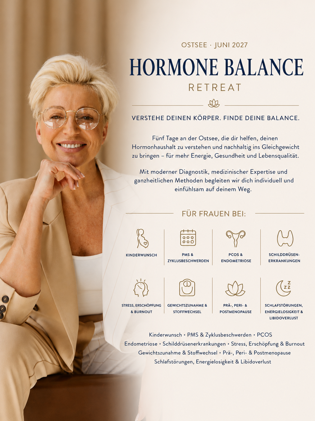 Hormone Balance Retreat · Ostsee ·           Juni 2027