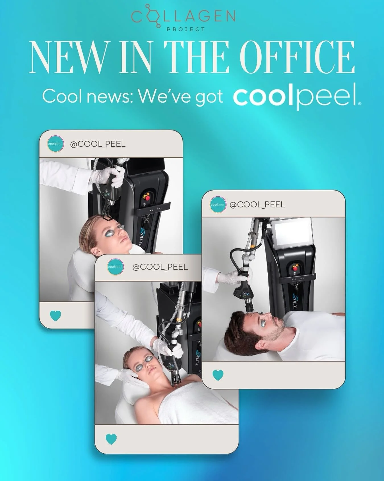Meet CoolPeel CO₂ &mdash; the next-generation laser that delivers all the benefits of CO₂ resurfacing without the downtime.
✨ Smoother skin
☀️ Fewer fine lines
🌟 Refined pores
💧 Brighter tone and texture
Think powerful collagen stimulation with jus