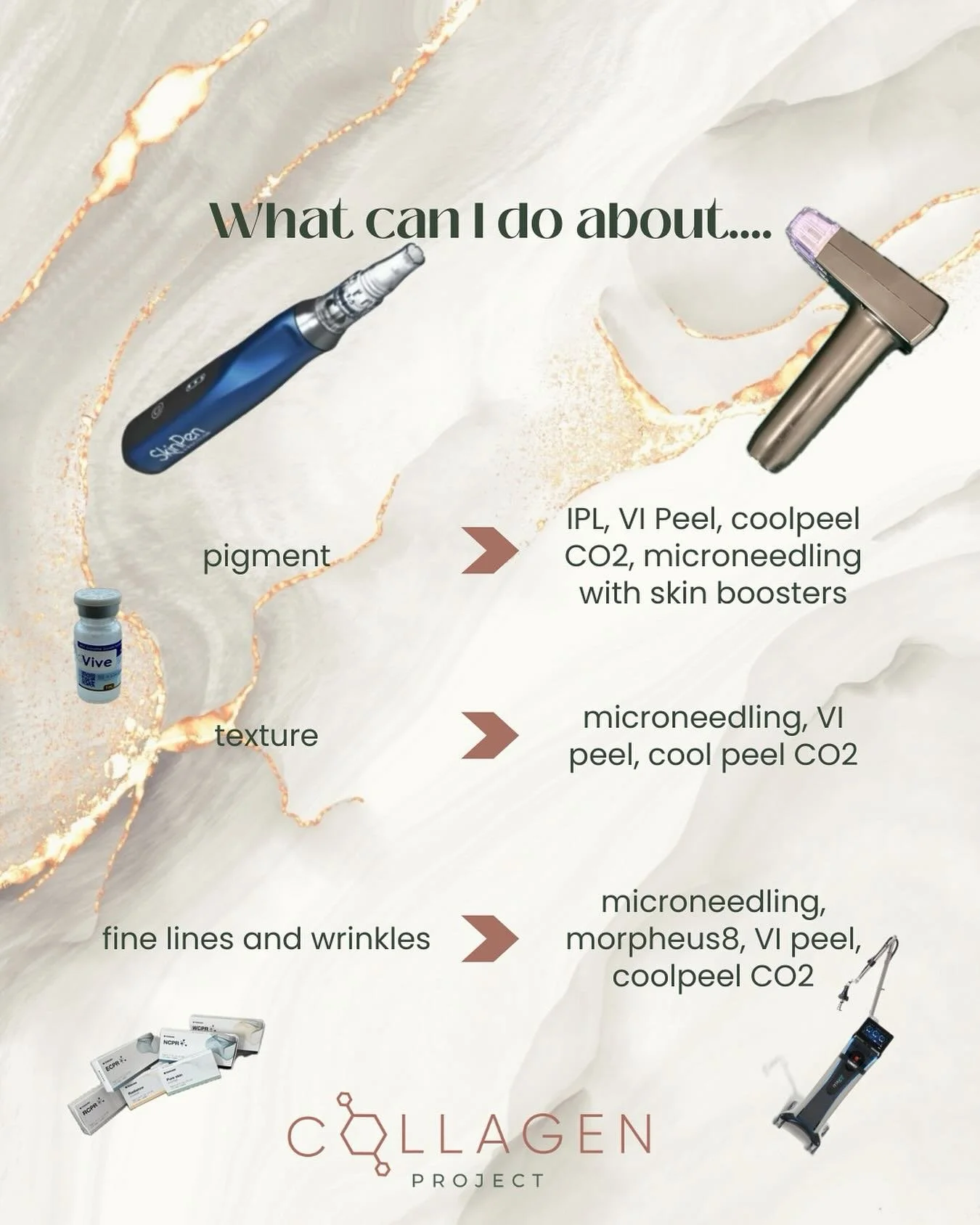 ✨ You&rsquo;ve got skin concerns &mdash; we&rsquo;ve got solutions. ✨
Pigment, fine lines, wrinkles, texture&hellip; whatever your skin&rsquo;s telling you, we&rsquo;re here to help it glow back.
We&rsquo;ve recently expanded our portfolio with even 