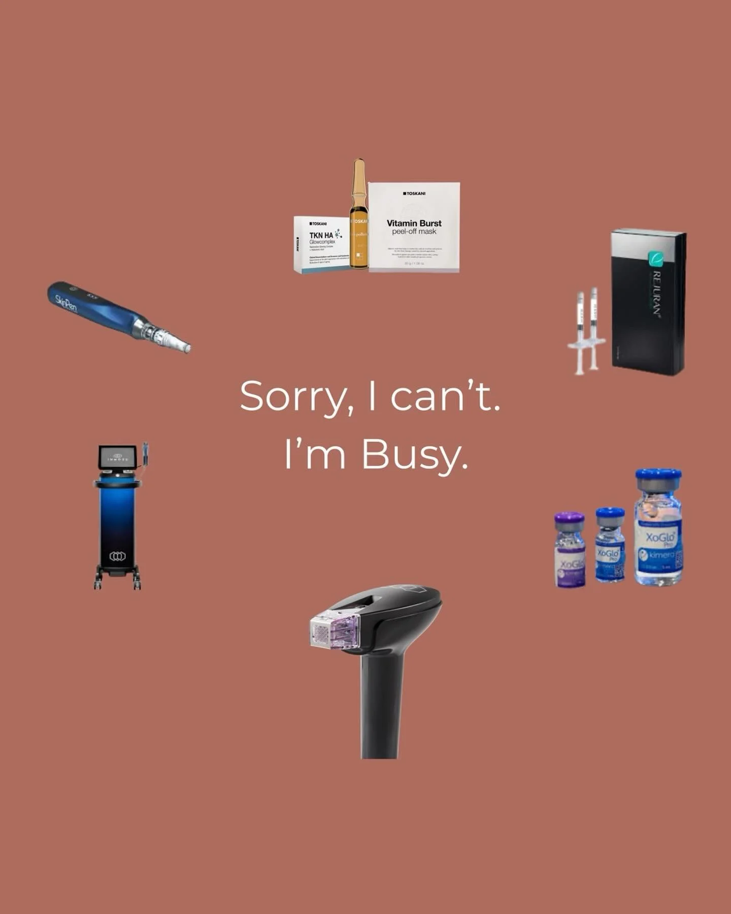 POV: our patients &mdash; &lsquo;Sorry I can&rsquo;t, I already booked myself out with Exosomes, Morpheus, SkinPen, Rejuran and all the boosters.&rsquo; #collagen #collagenproject #morpheus8 #skin #skinpen #exosomes #rejuran #salmonsperm