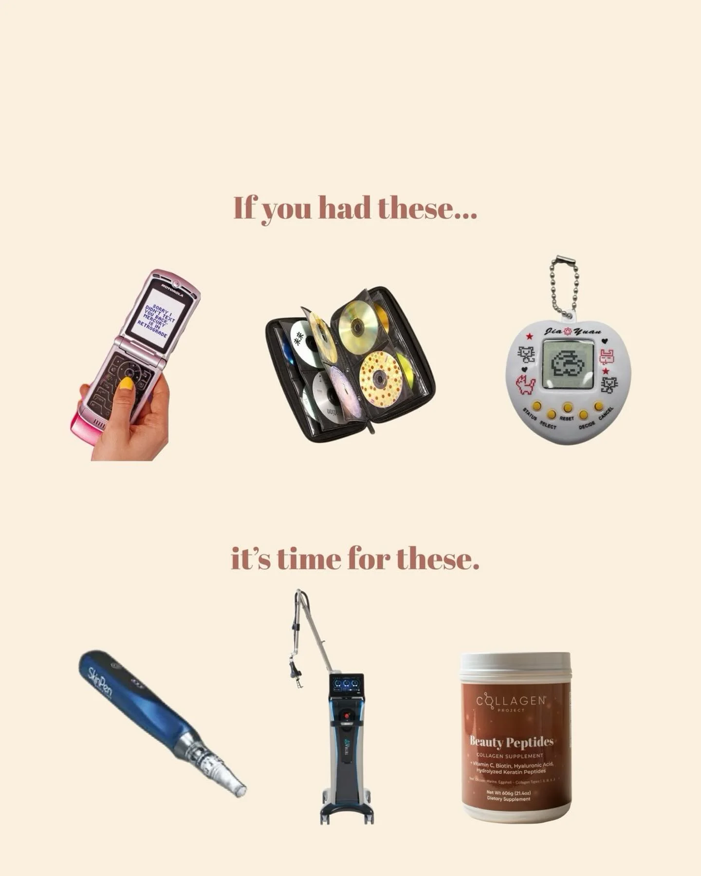 If your first playlist was on a CD&hellip;
consider this your sign.

Upgrade the skin like you upgraded the tech.
Reserve your treatment &mdash; link in bio.
#collagen #microneedling #skin #collagenproject #milennial