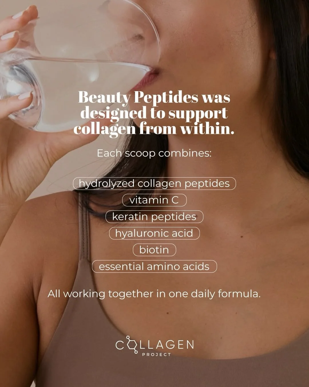 Your daily beauty ritual. ✨

Just one scoop a day of Beauty Peptides to support stronger hair, healthier nails, and glowing skin from within.

Simple. Consistent. Effective.
Shop on Amazon or via link in bio.