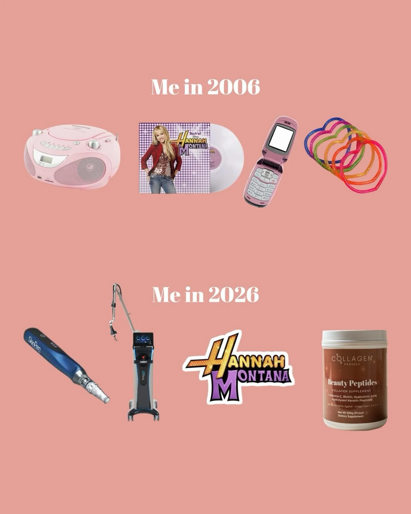 Hannah Montana&rsquo;s anniversary is here&hellip; and so is your glow era ✨
what would your 2006 self say now? #collagenpeptides #collagen #hannahmontana #skin