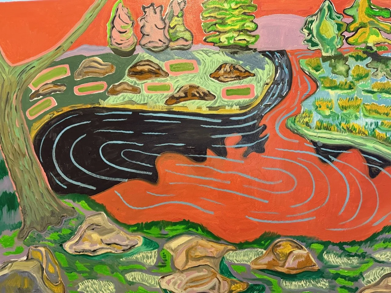 Rejuvenation-Rocks as my Guide II, 30x40", $2100