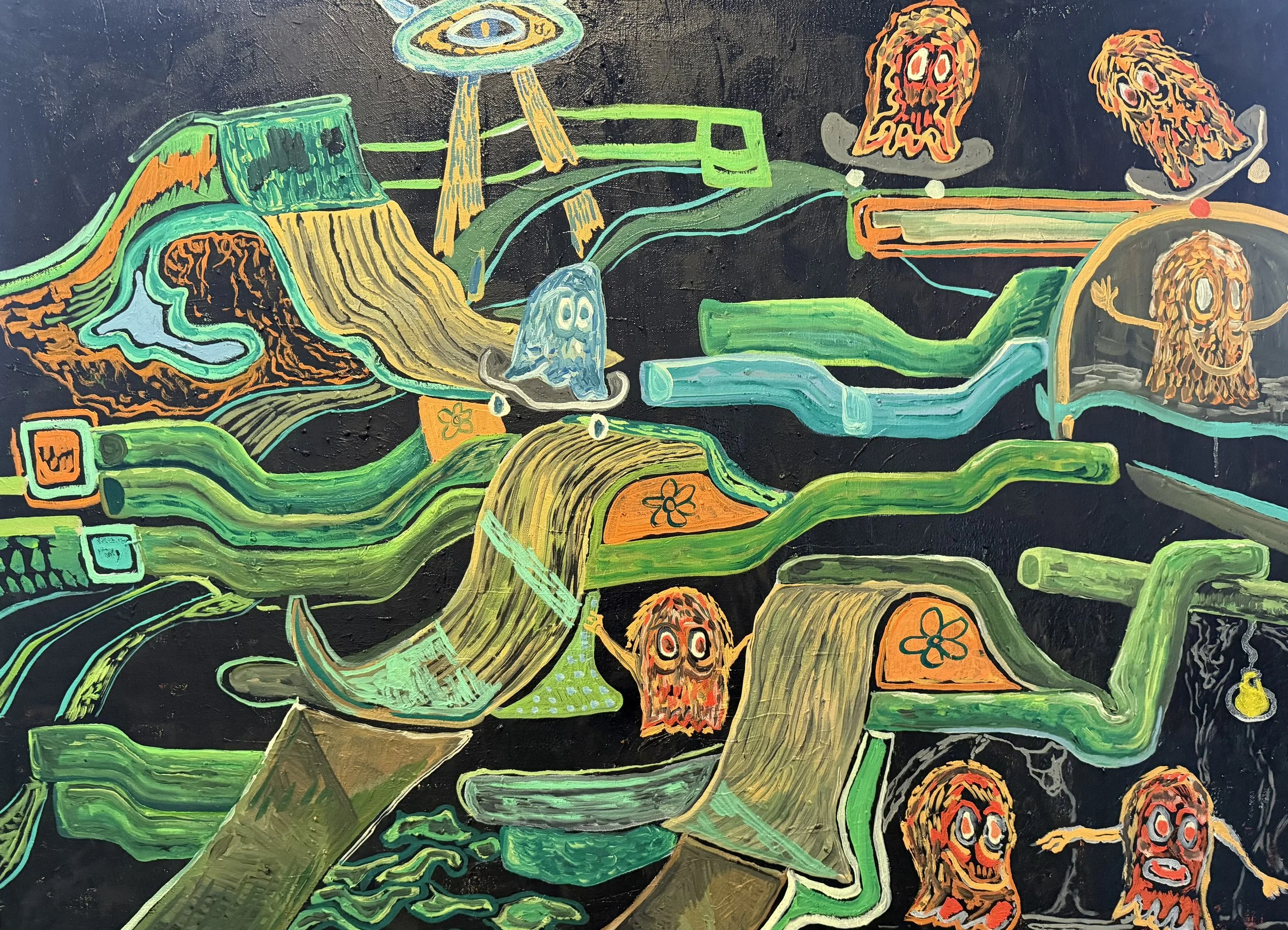 At the Skatepark, 30x40", $1900