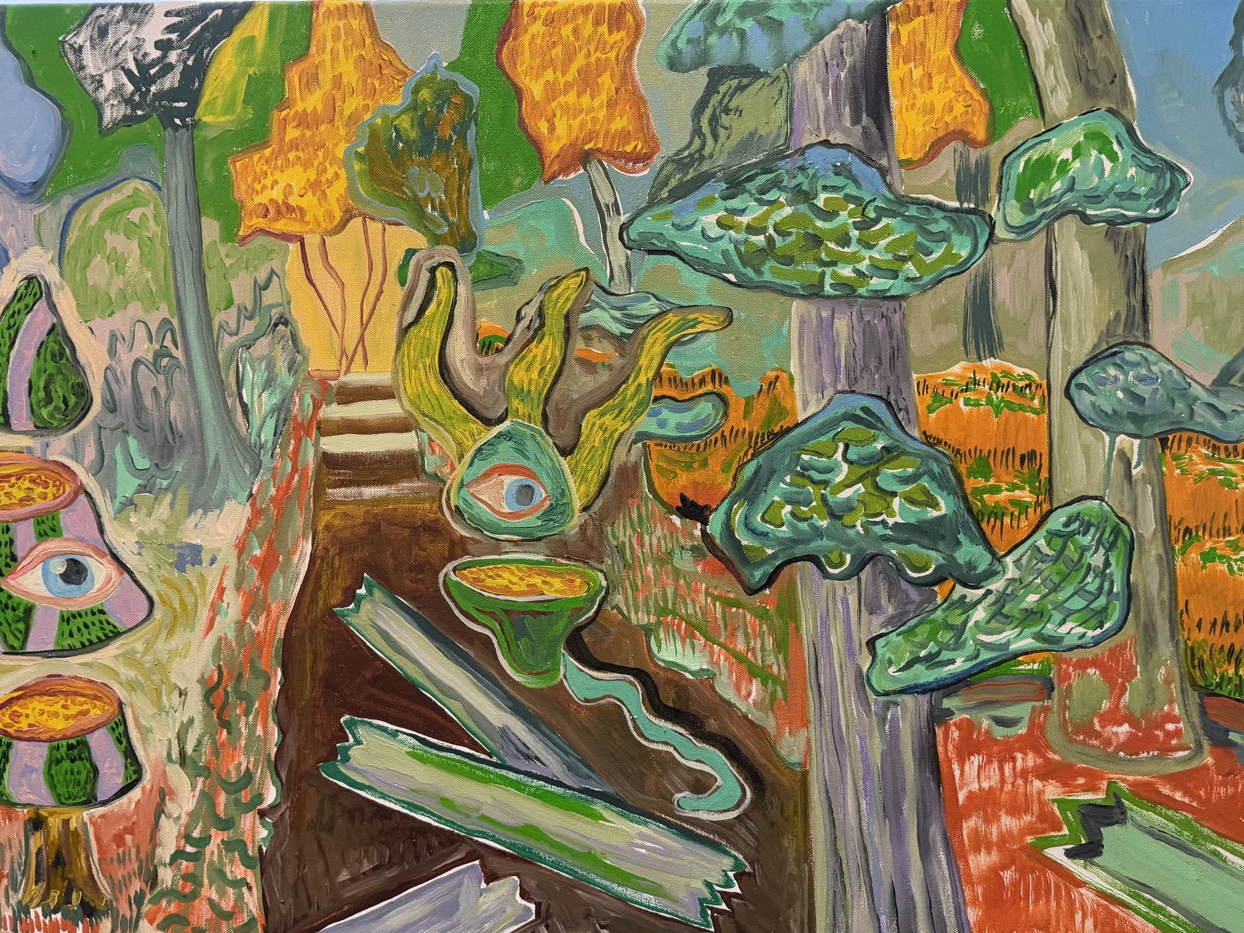 Mending the Collapsed Path, 24x30", $2500