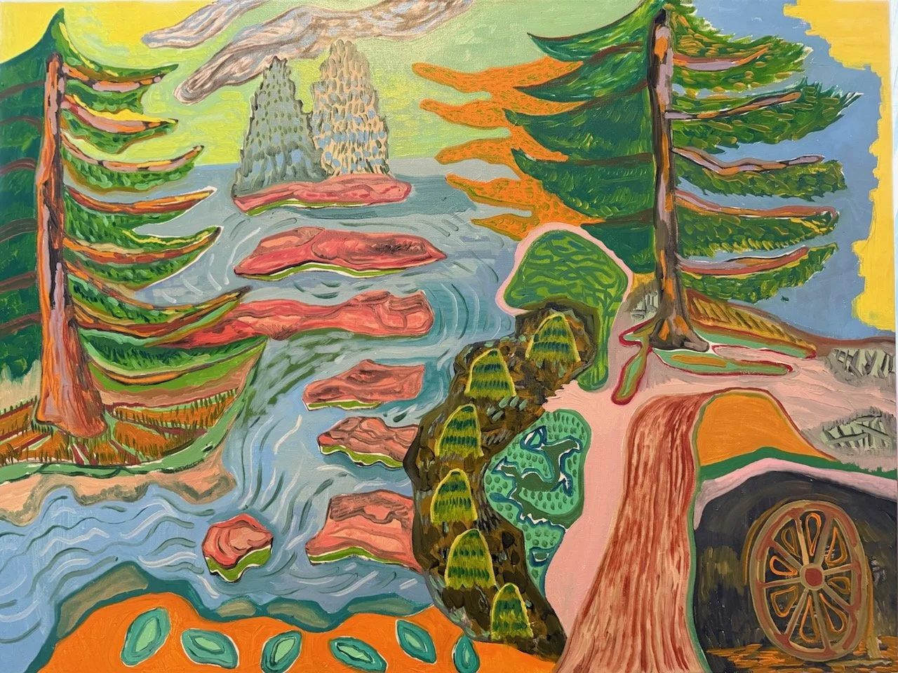 The Crowded Dharma, 30x40", $2100