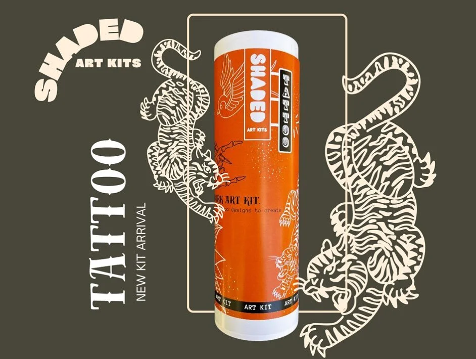 New kits just dropped! For those who want to practice their tattoo skills without testing on any people ✨🫨 🐅 now live on SHADEDart.com