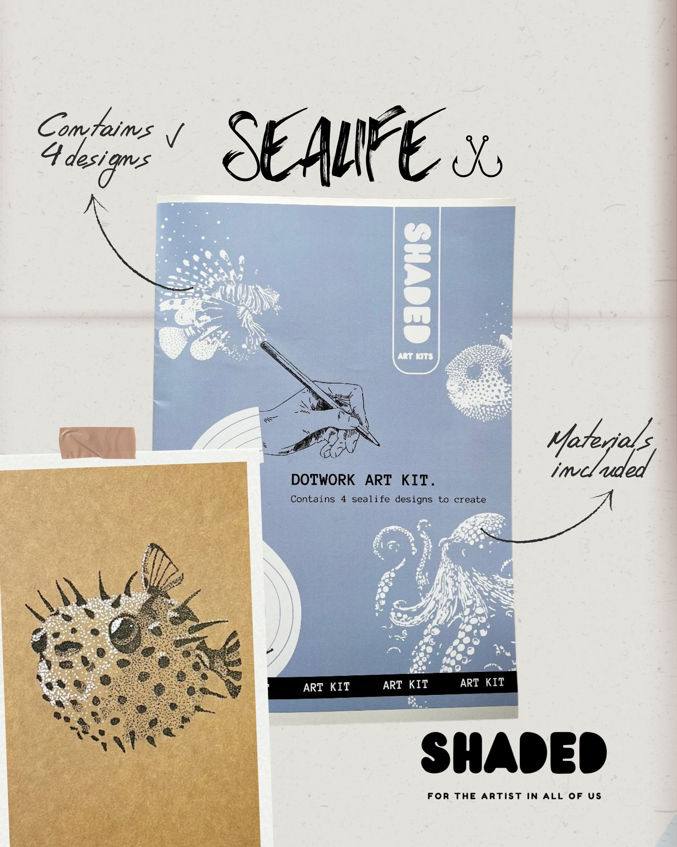 Sealife Dotting Art Kit