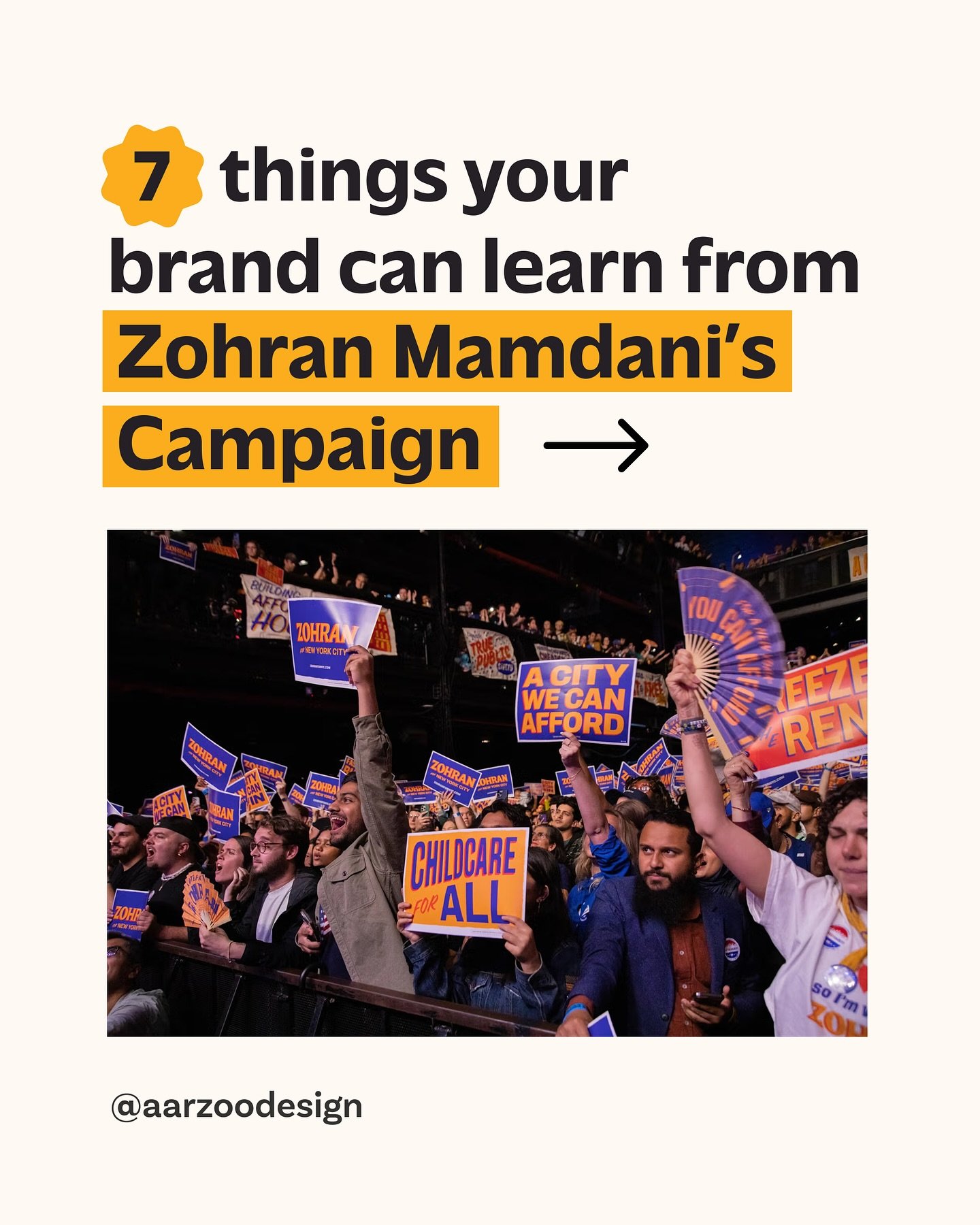 @zohrankmamdani&rsquo;s branding stood out everywhere in NYC and on the internet. It felt bold, local, human. And it actually resonated with real people!

Design agency: @designedbyforge - you ate!

.
.
.
.

#zohranmamdani #zohranmamdanibranding #bra