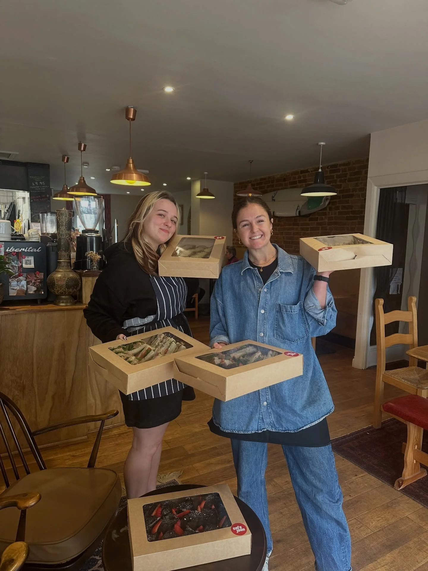 pics from our first offsite catering ❤️ 
we were excited to be contacted by a local business and pulled off a mostly vegan and GF menu for a meeting they were hosting. 
 
we&rsquo;re onto a slow start with these but let us know if you need us to cate