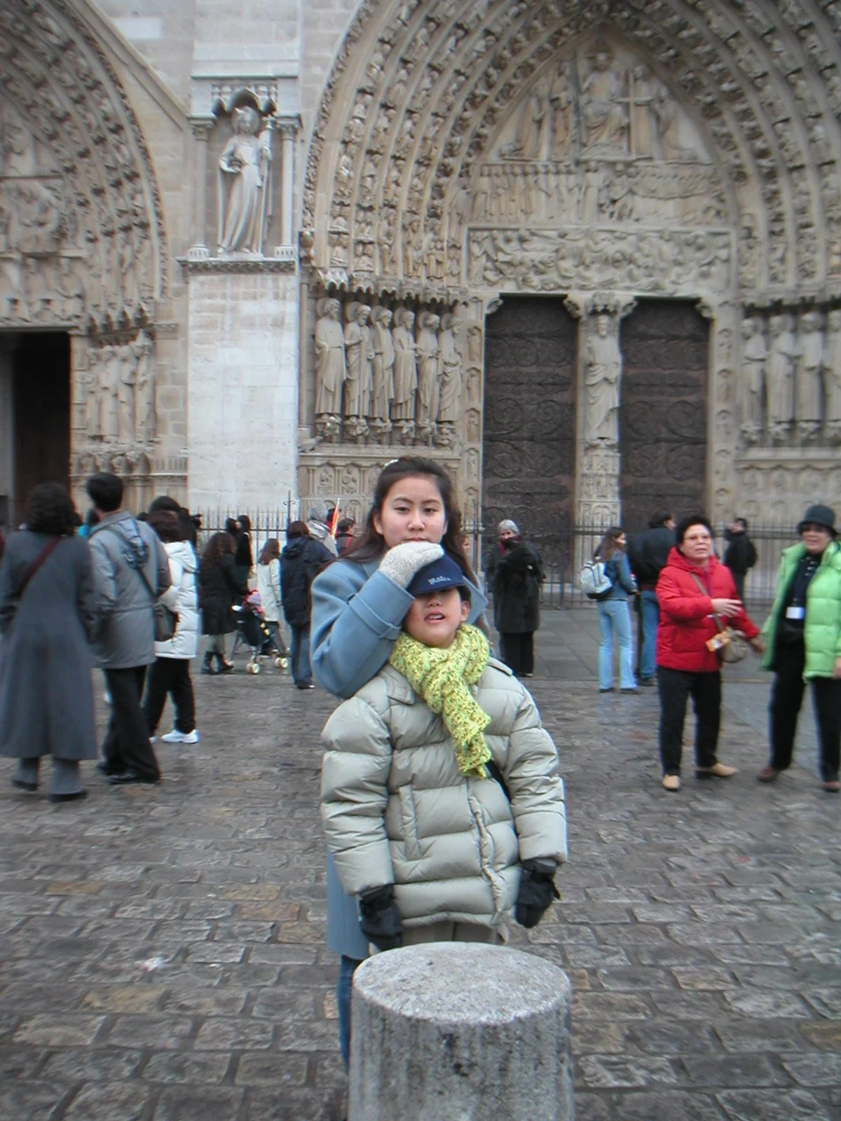 in front of the notre dame- our lady.JPG