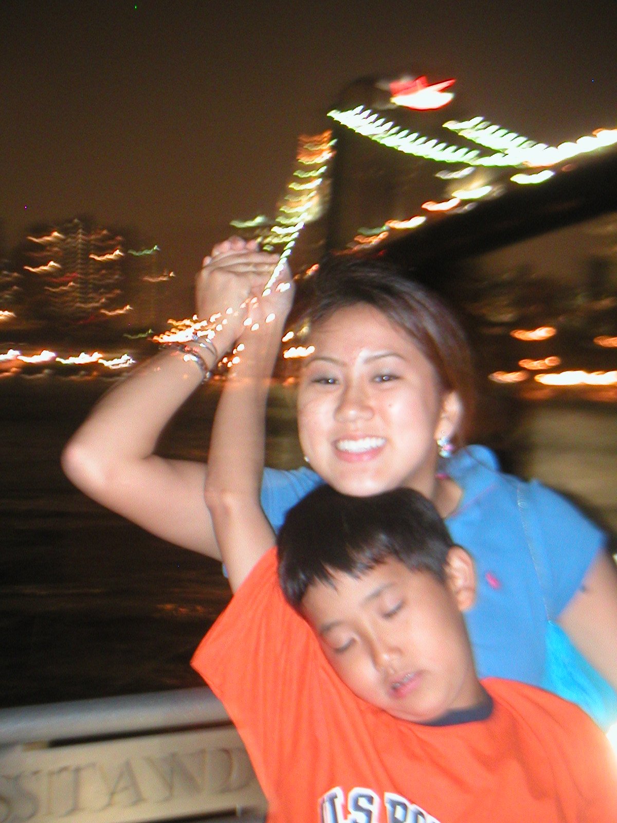 sleeping dai raising hand.JPG