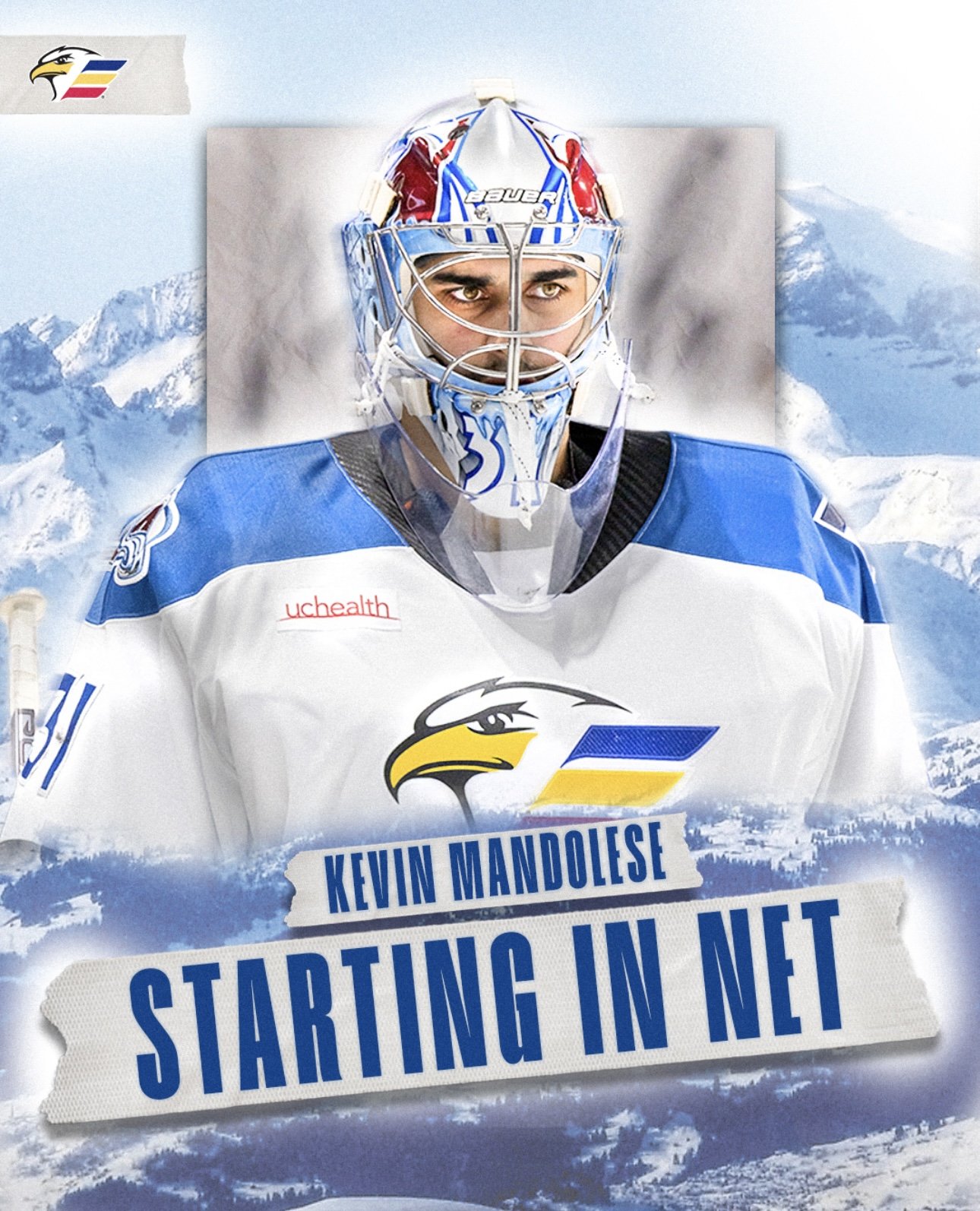 The Colorado Eagles had their first shutout of the season courtesy of goalie Kevin Mandolese