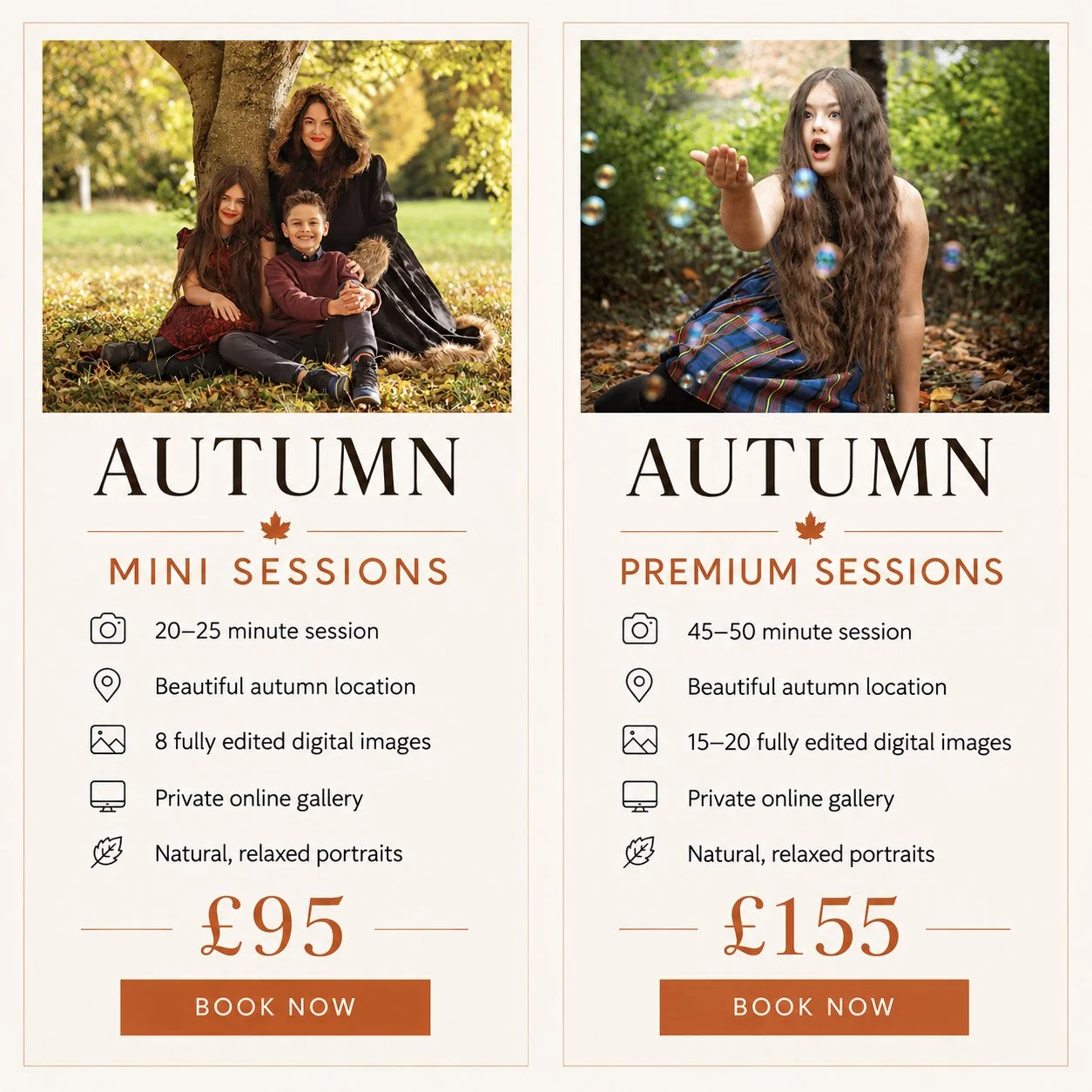 Autumn Photoshoots 2026