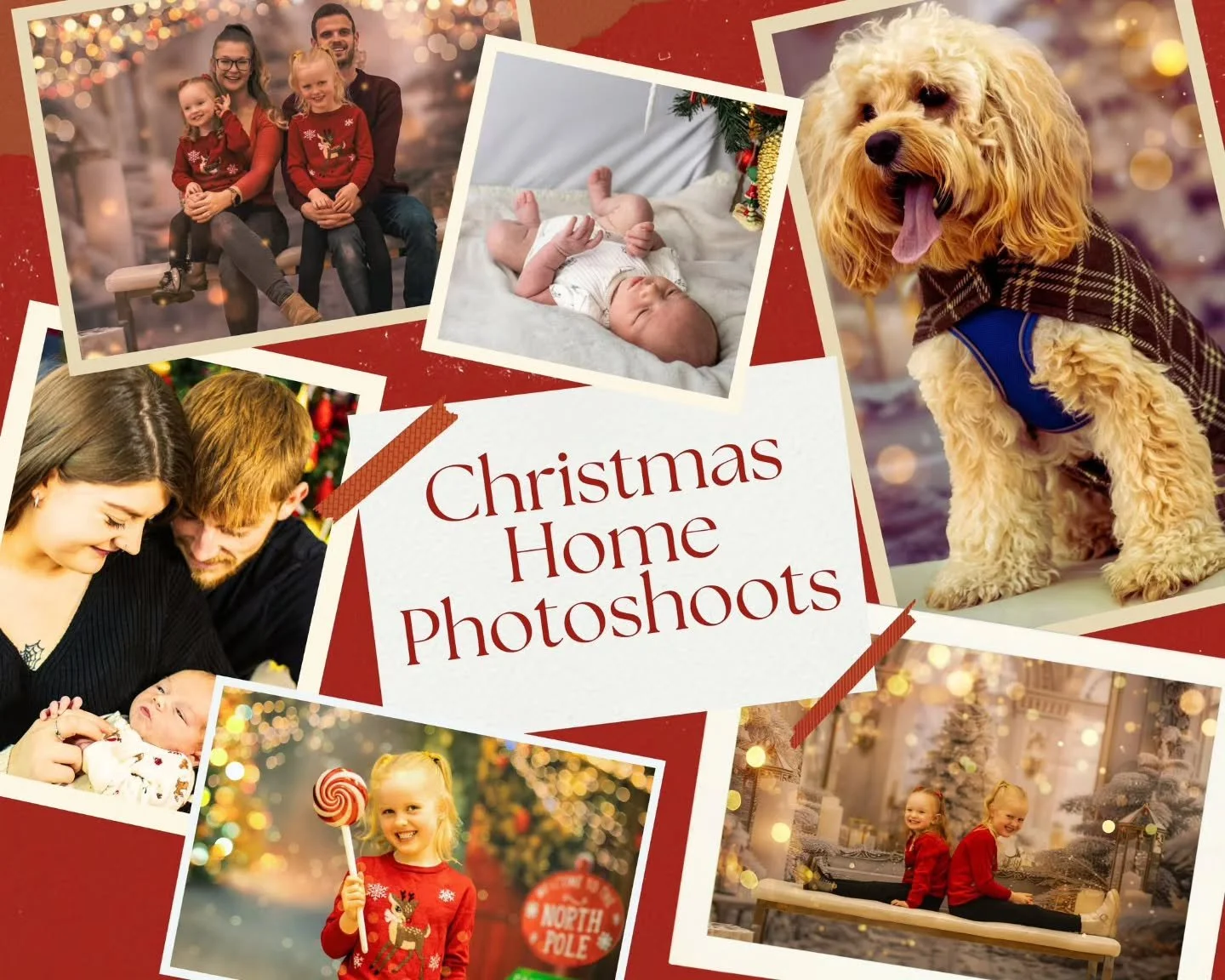 CHRISTMAS PHOTOSHOOTS IN THE COMFORT OF YOUR OWN HOME! 🎁

Christmas is a magical time of year, and what better way to capture those seasonal memories than with a festive photoshoot in the comfort of your own home? 

I'll come to you, so you can rela