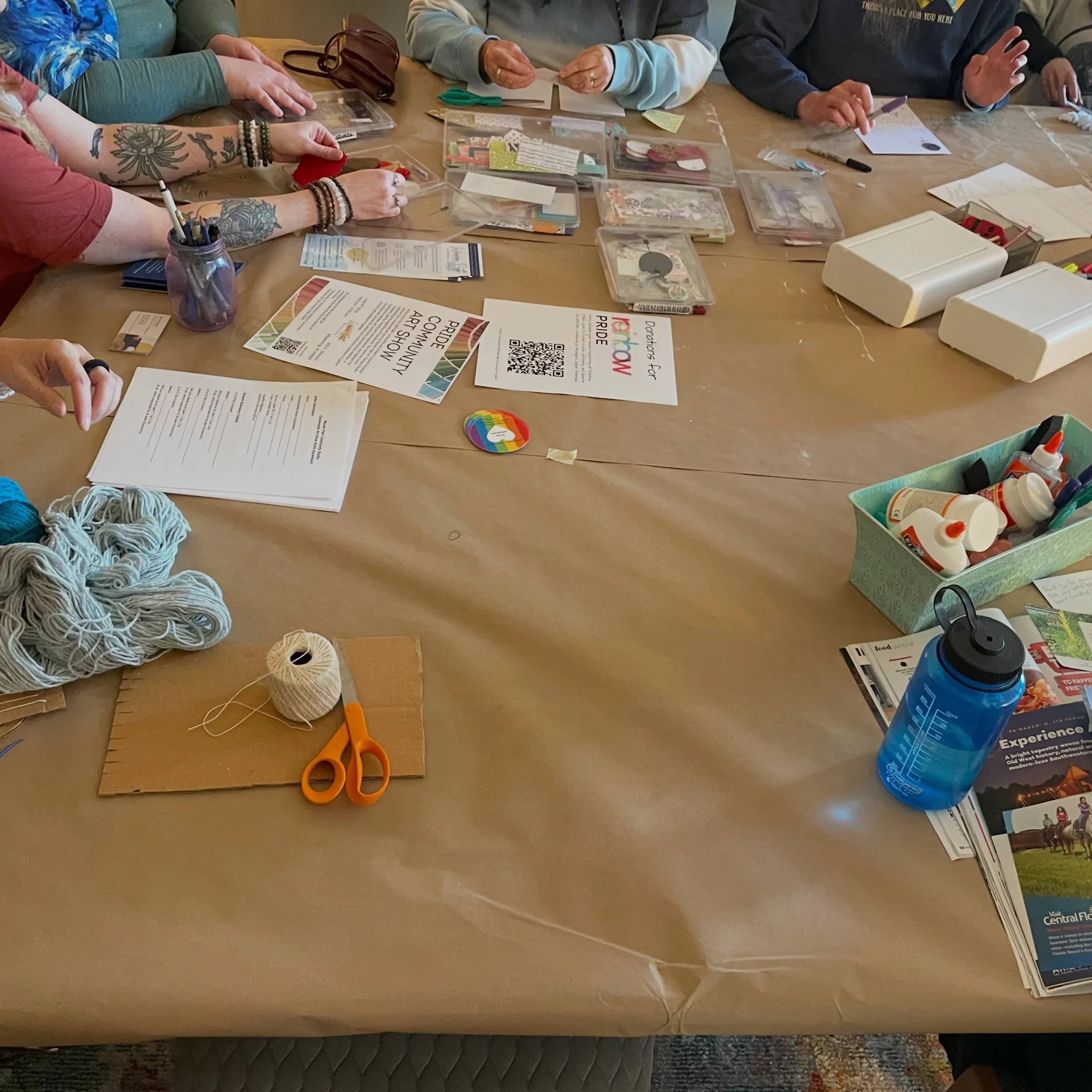 Happy Pride Month! Here&rsquo;s the one picture I took from our incredible Crafting in Community event with @equality_michigan @uprainbowpride @michigansafespace @snowdayfibers @batsamore906 (if anyone has more photos, please share them! It was an in