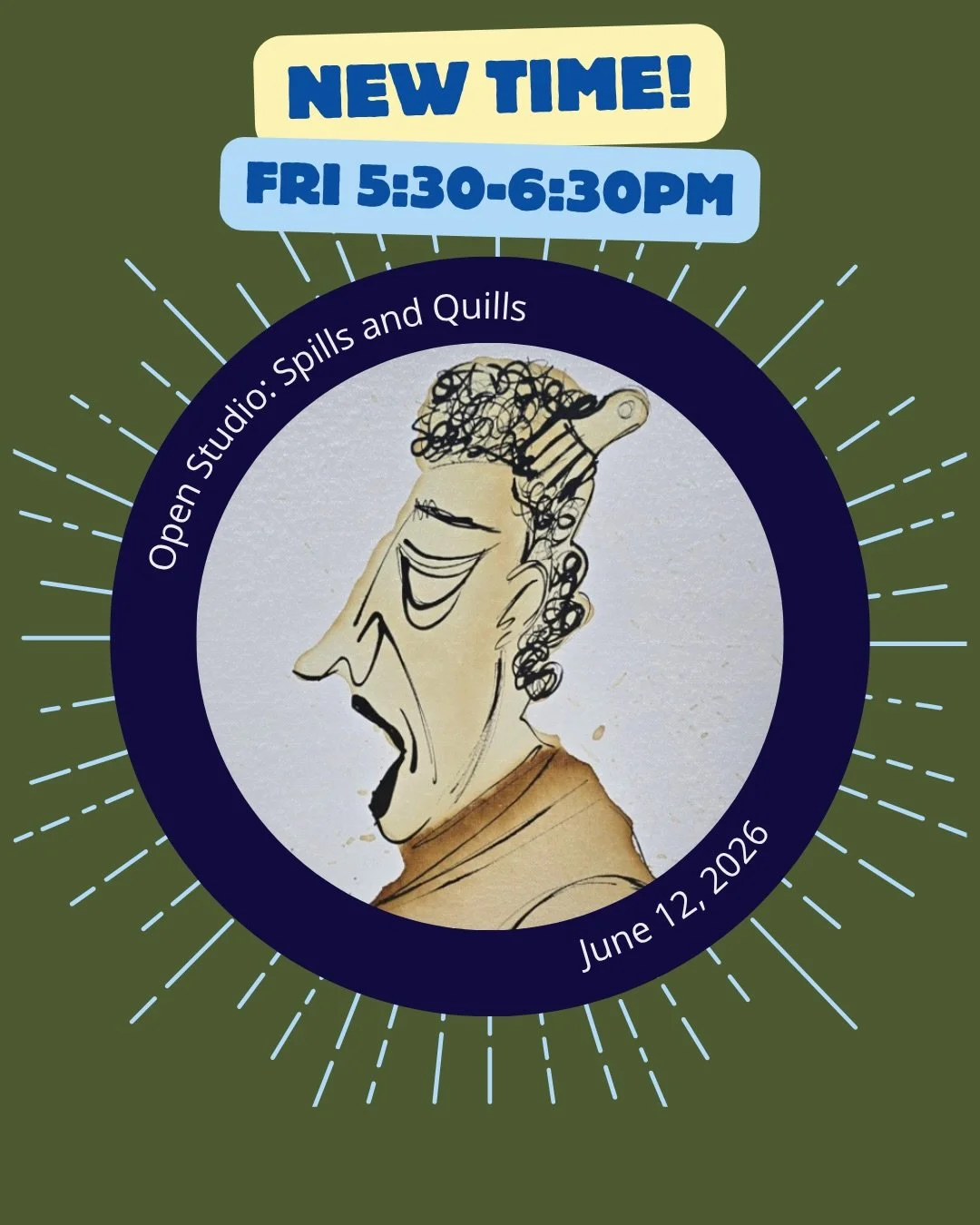 Open Studio in June has a new time and a new facilitator!!

Join Gretchen on Fridays from 5:30-6:30 for an hour of exploration. You can preregister online for only $10! Or drop in and pay by cash or Venmo.

This week, using paper with coffee and tea 