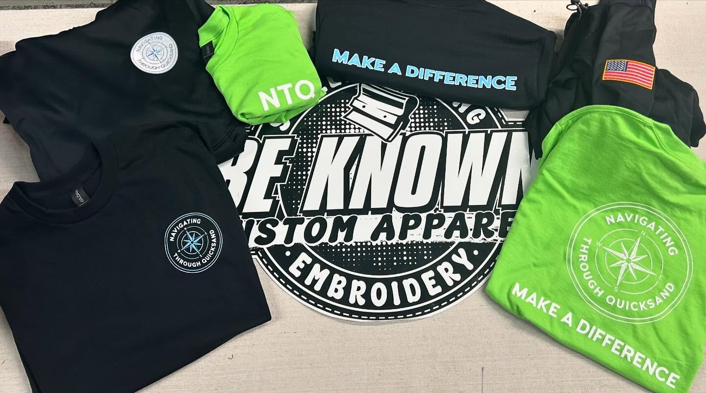 Tees and hoodies for the staff at @navigatingthroughquicksand
