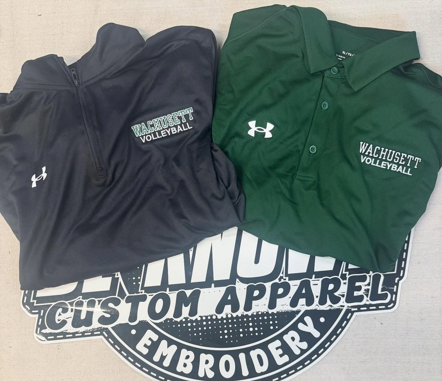 Polos and 1/4 zips for @wachuvolleyball 🏐