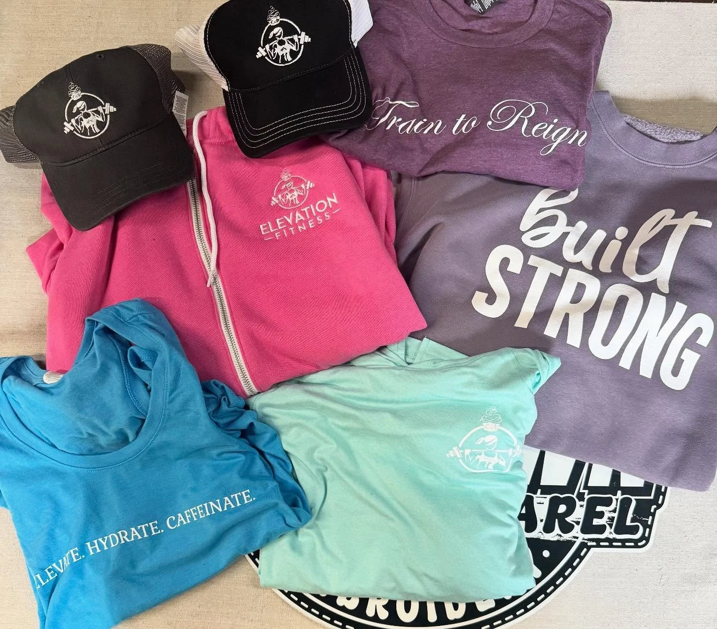Team store packed and sent out for @elevation_fitness_ca 💪