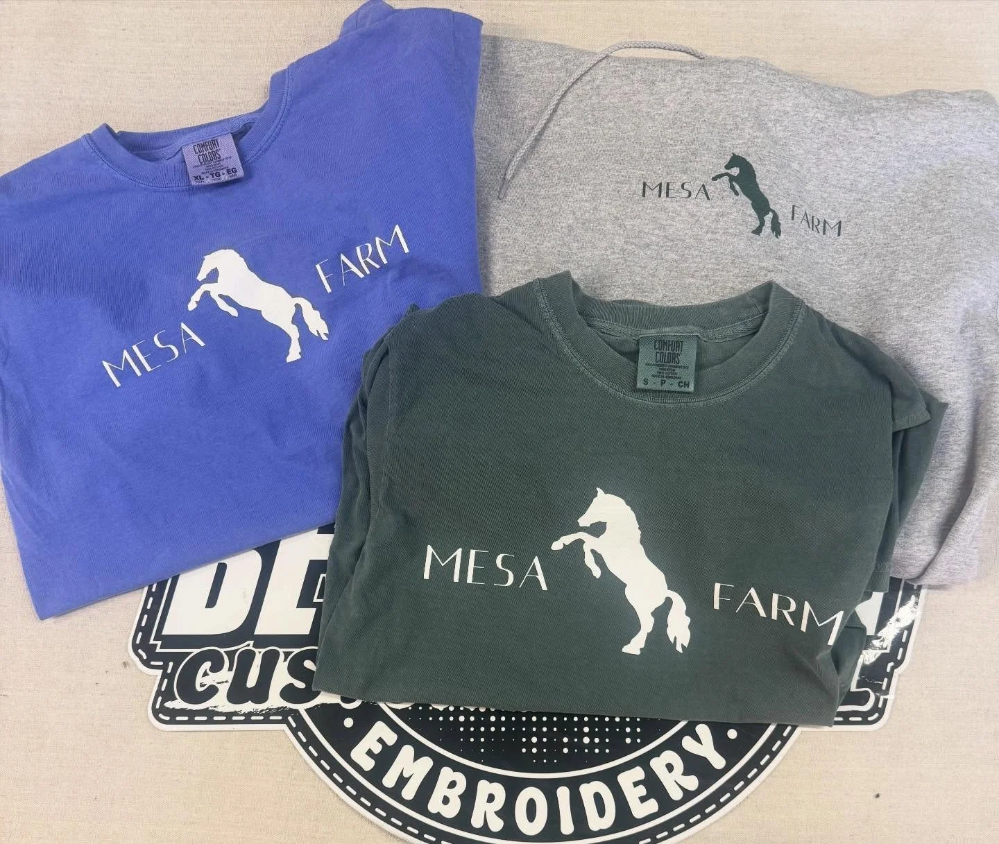Tees and hoodies for our friends at Mesa Farm!