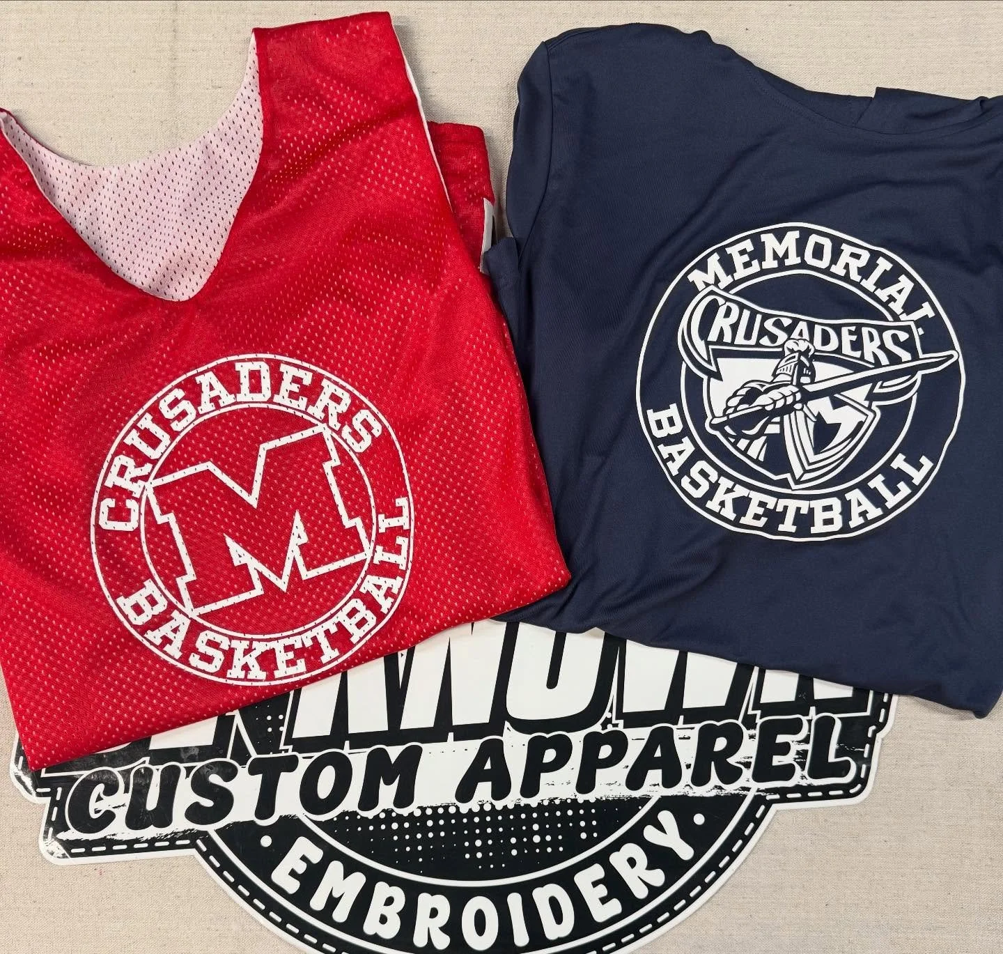 Shooting shirts and Practice Jerseys for @memorial_boysbasketball 🏀