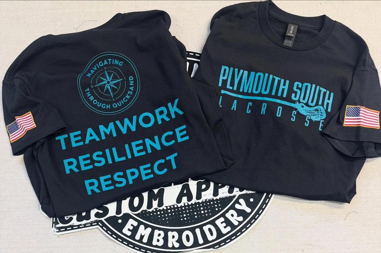 Another T-shirt collab with @navigatingthroughquicksand and Plymouth South lax 🥍