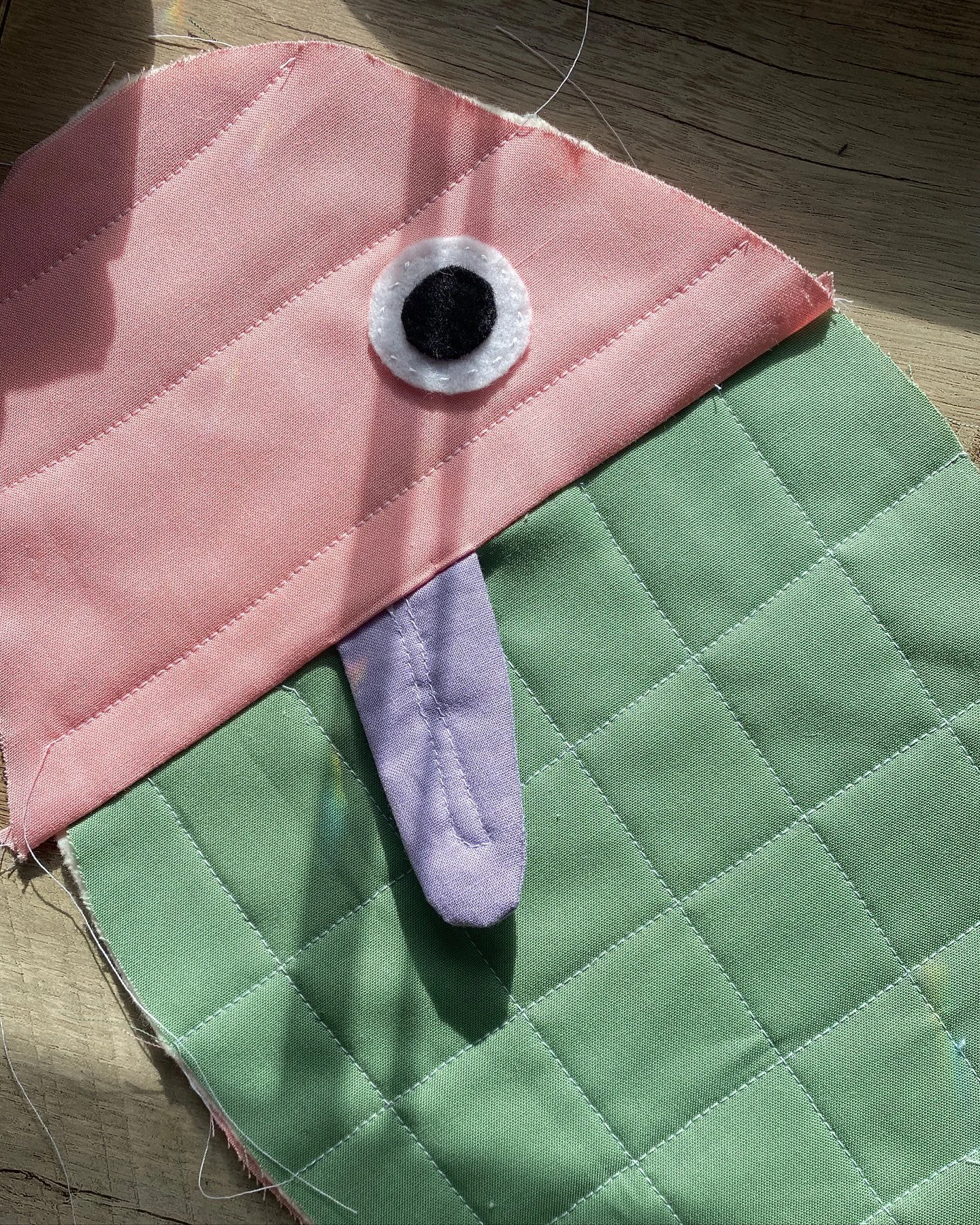Shaping up! 🐟 Quilting is SO fun!