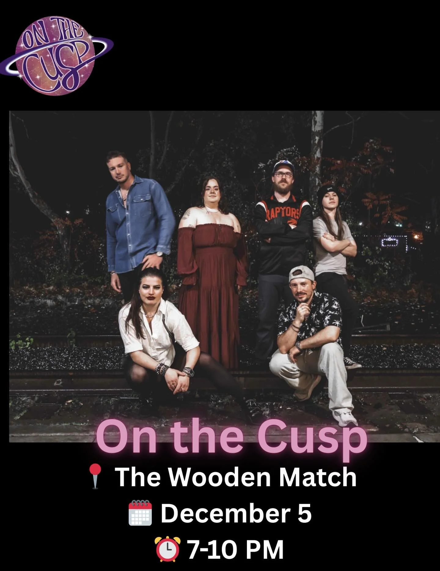Who&rsquo;s gonna be there?! 👀

Tag the person you&rsquo;re gonna tear it up on the dance floor with in the comments 💃🏻👯&zwj;♀️🕺

&bull;

#onthecusp #onthecuspband #musicians #bandlife