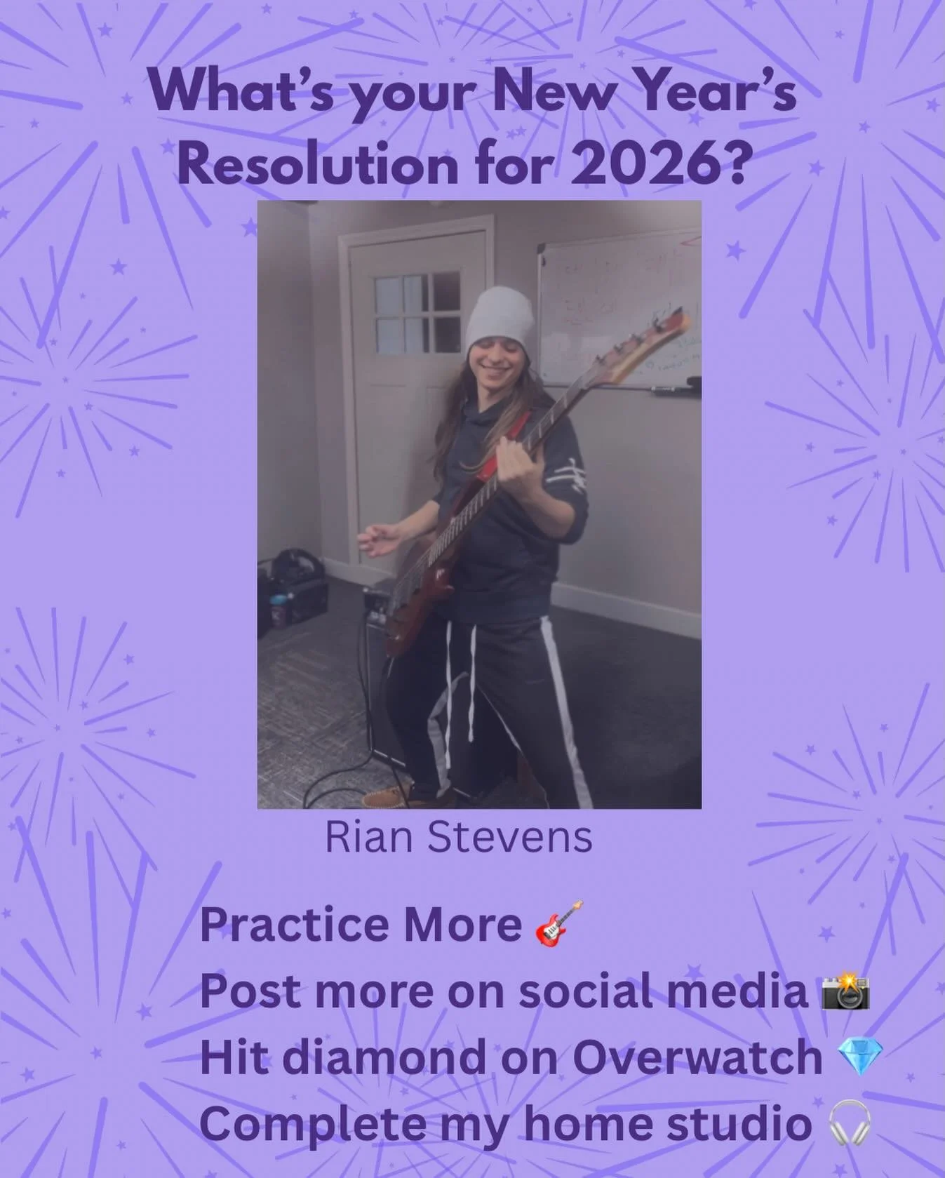 Cheers to 2️⃣0️⃣2️⃣6️⃣🎉

We&rsquo;re sharing each band member&rsquo;s New Year&rsquo;s resolution, one post at a time.
Next up&hellip; Rian 🎸👀🎶

What&rsquo;s your resolution this year?

#onthecusp #onthecuspband #newyearsresolution #bandlife