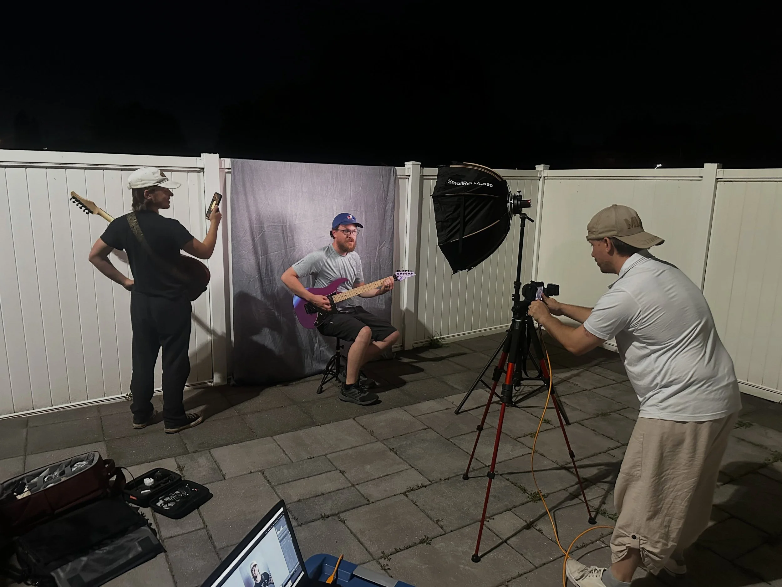 Band practice behind the scenes OTC 🤣 When one of your guitarists is also a photographer! 

#onthecuspband #bandpractice #behindthescenes