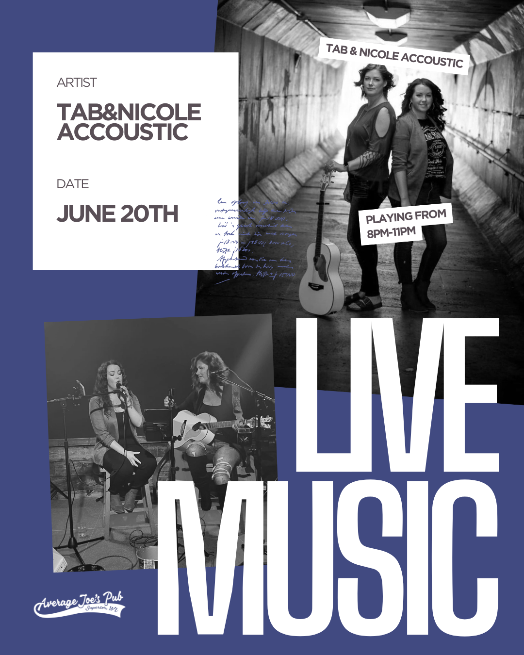 Live Music w/ Tab & Nicole Accoustic