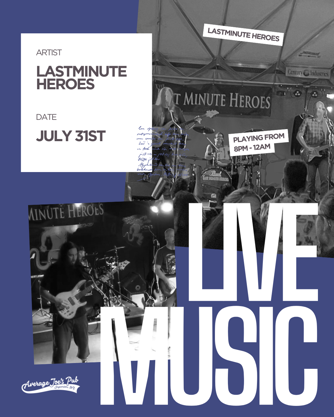 Live Music w/ The Last Minute Heroes