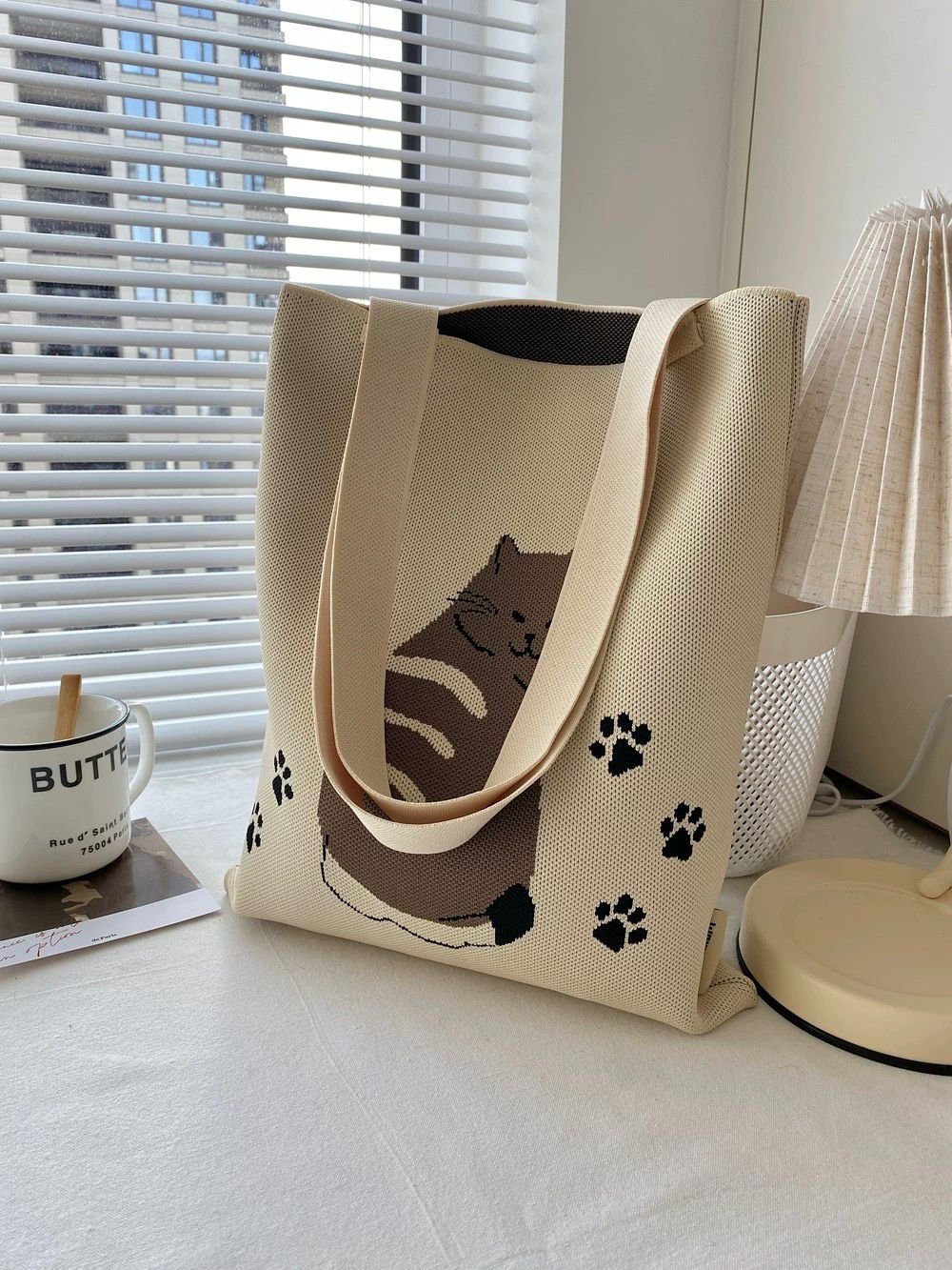 Customisable Knitted Tote Bag M