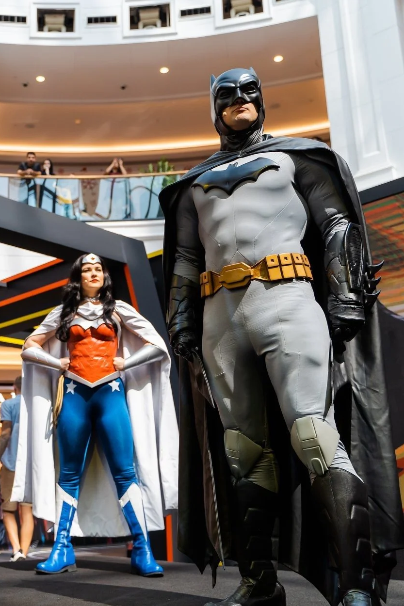 Ben as Batman live on stage in Dubai