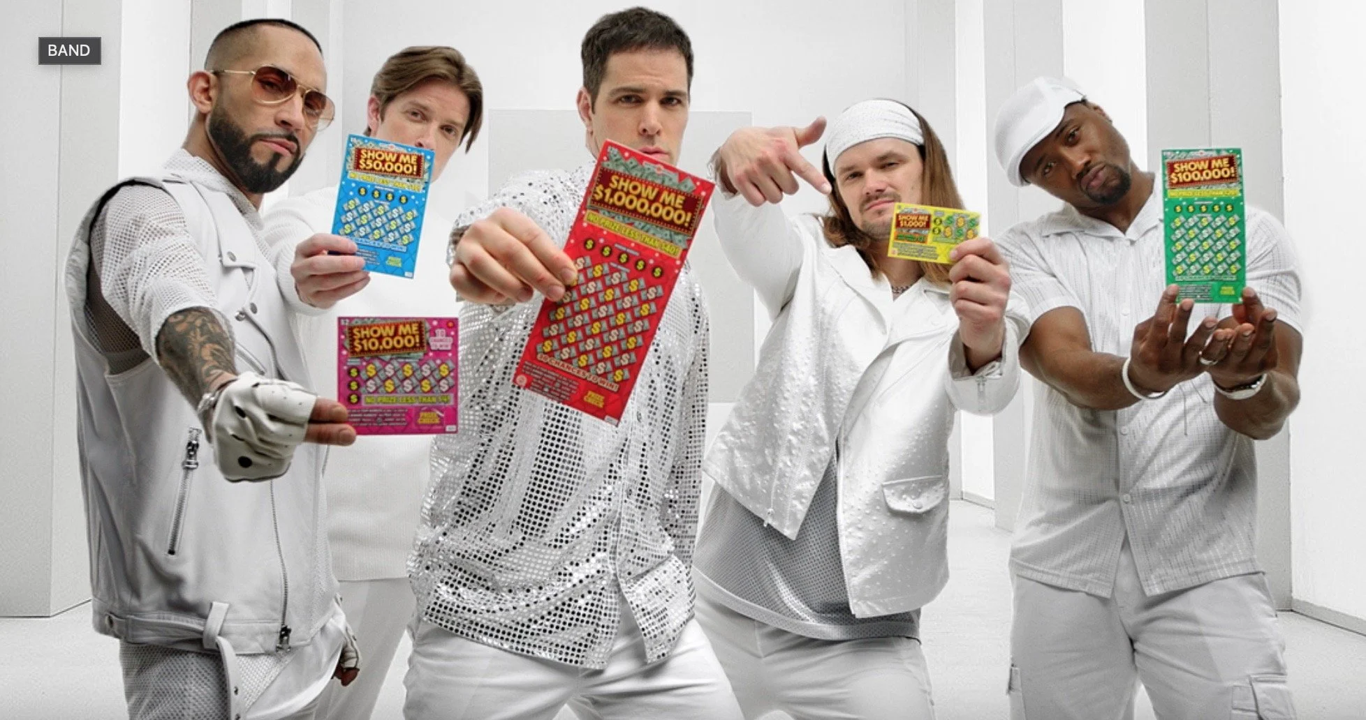 Ben with the Scratch-Off Boys in a regional commercial for the Maryland Lottery