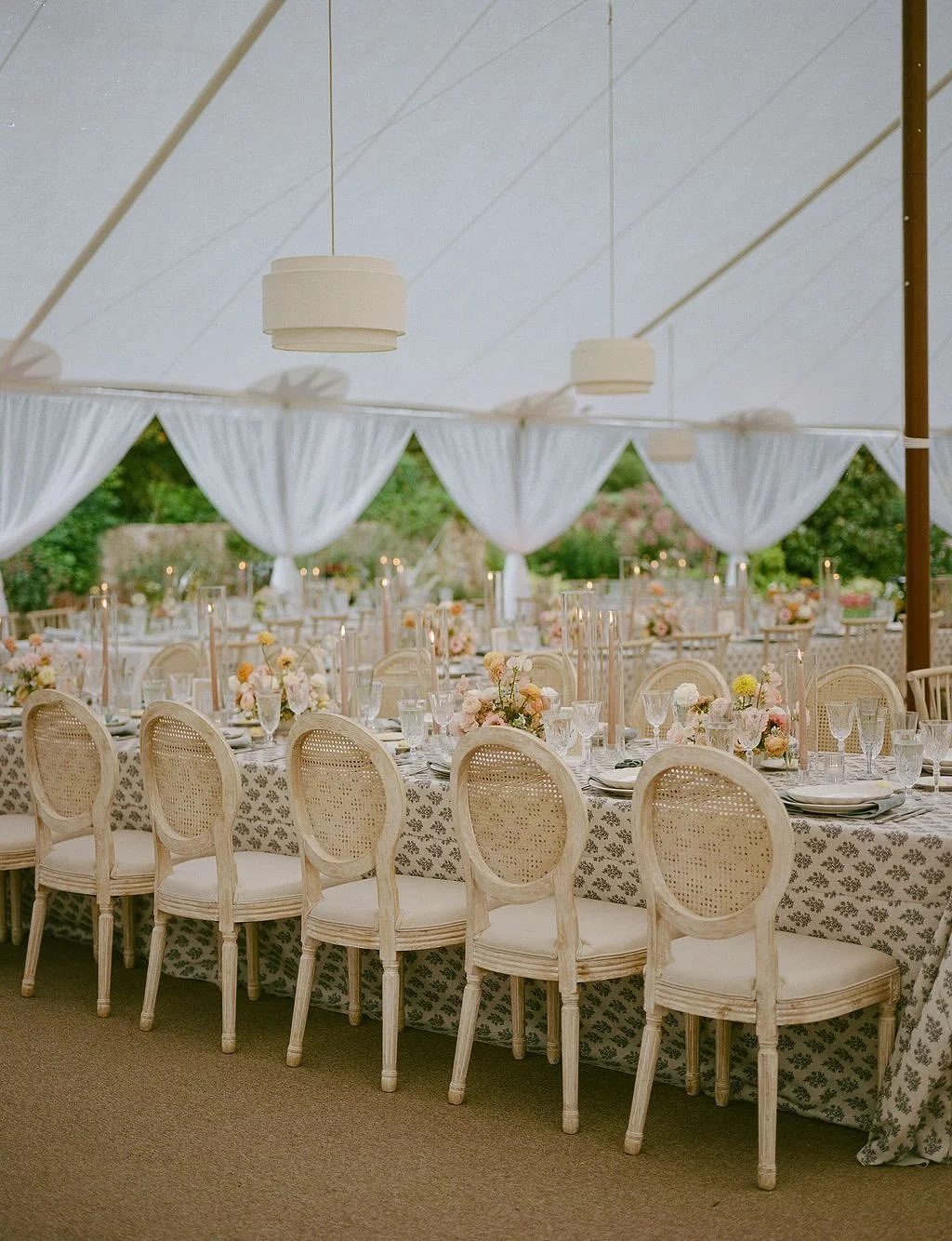 M&amp;J&rsquo;s dream unfolded creekside &mdash; where sailcloth charm meets romantic blues and refined elegance. From chapel vows in historic Bethlehem to a tented celebration beneath the stars, every moment was designed with intention, warmth, and 