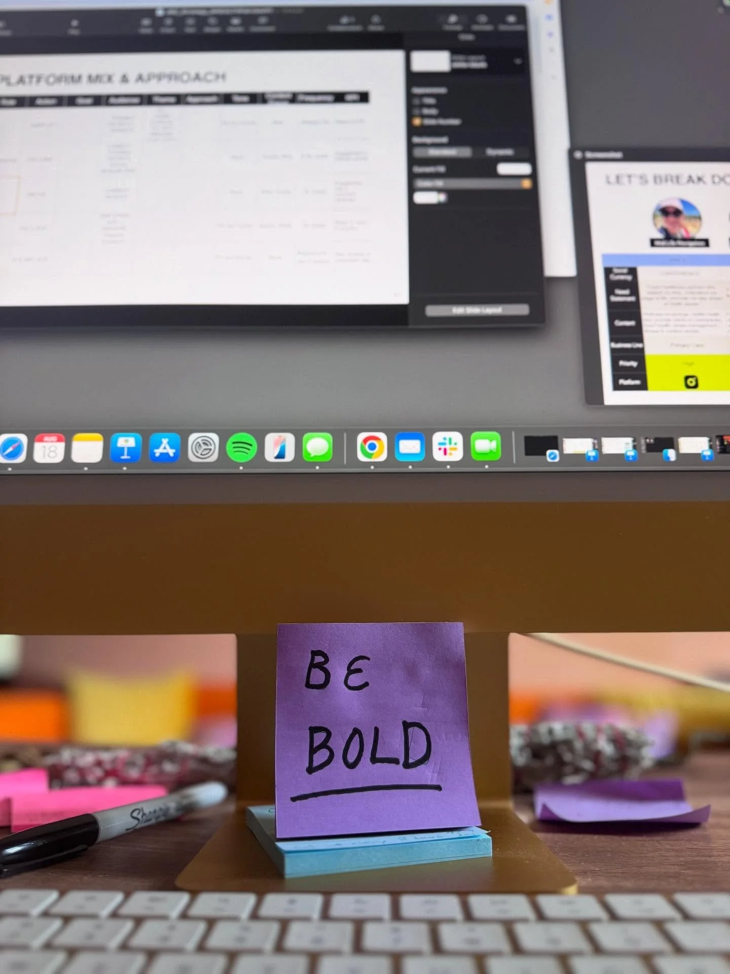 This is not a stock photo. This is a reminder @heyfilmfriends wrote to herself today after an inspiring conversation. Clients don&rsquo;t look to us to give them results they&rsquo;ve already had. Always ask &ldquo;so what?&rdquo;

#postitfortheaesth