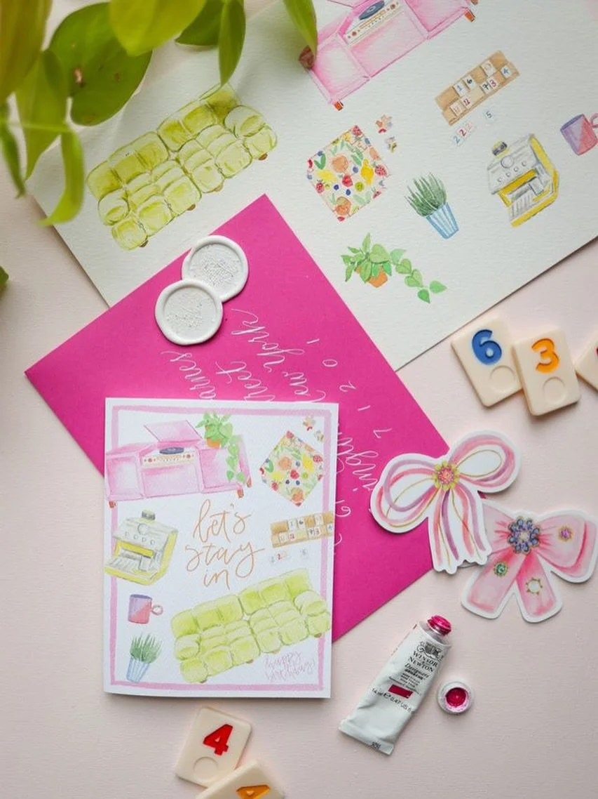 A sign from the universe to cancel your plans and stay in!

We love any excuse to stay in, especially for a game night. What&rsquo;s your favorite way to spend a night in? Drop it in the comments!
#stationery #homebody #greetingcardshop