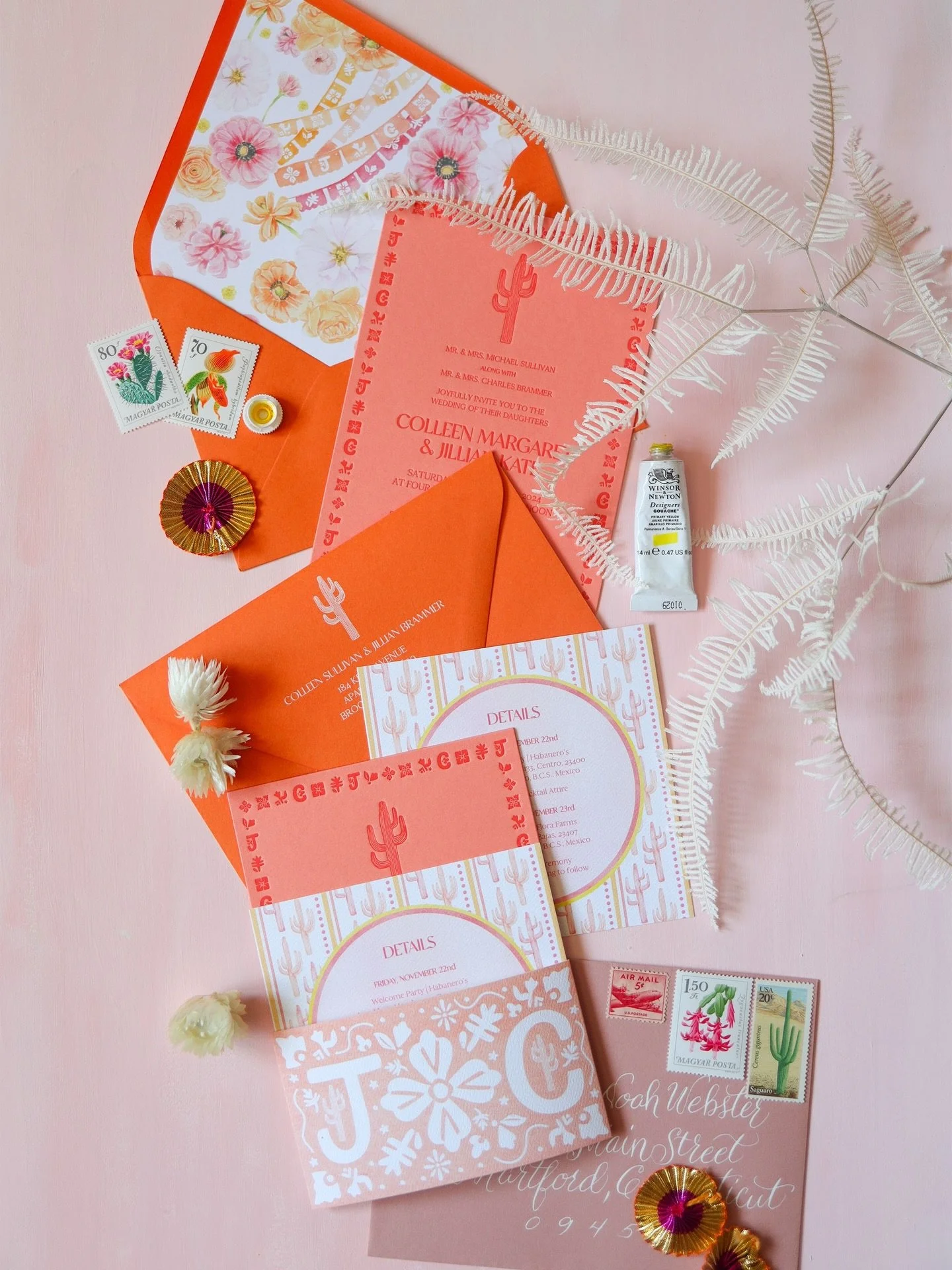 The lo down on semi-custom wedding stationery ☕️

Our semi-custom offerings are for you if you&rsquo;ve seen one of our stationery suites that already speaks to your wedding vision. You love the artwork, colors, and overall style and just want to mak