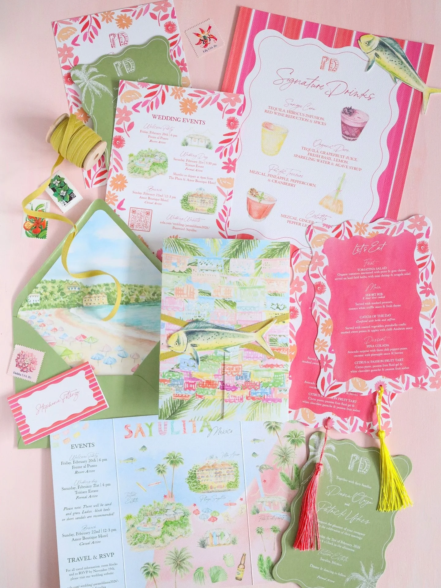 I&rsquo;ll take a Pacific Treasure, please!

A Sayulita wedding that&rsquo;ll give you butterflies&hellip;the happy color palette, traditional Mexican flags everywhere, and unique watercolor artwork are a perfectly whimsical combo! It&rsquo;s amazing