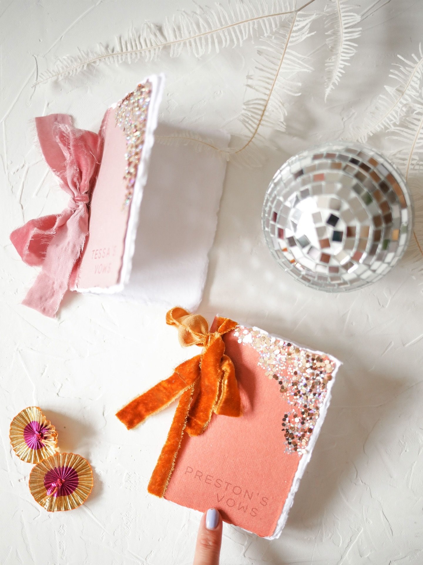 This is your reminder to ditch your phone and write down your vows in a pretty little vow book!

Picture this. It&rsquo;s your wedding week (or sooner, whenever the moment strikes). You&rsquo;re sitting in a cutesy cafe drenched in sunlight as you wr