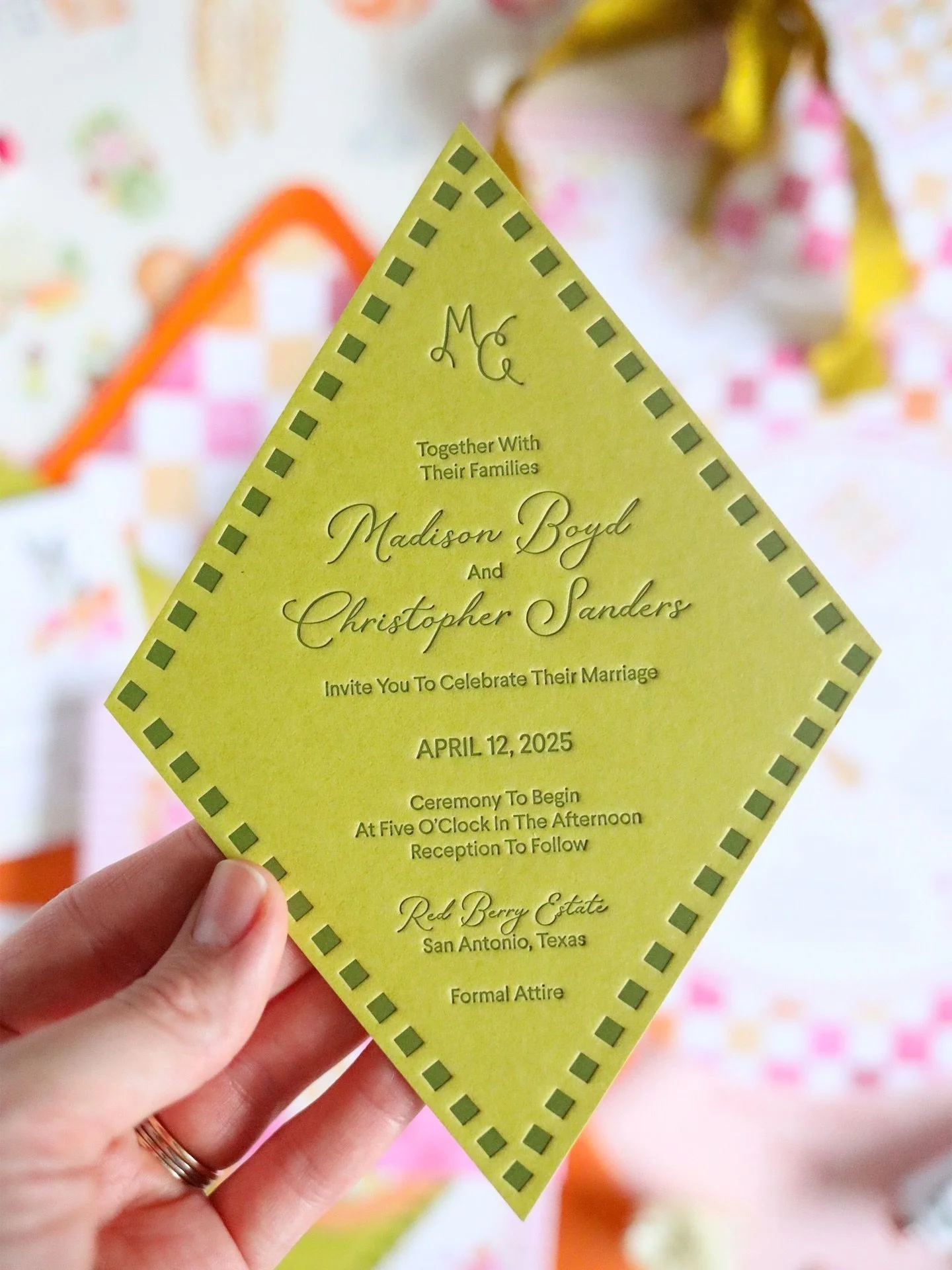 Brides, if you are LOVING all of the chartreuse and burgundy inspo out there, this is for you. 

I say - lean into it. Chartreuse pairs so perfectly with warm tones, it feels correct. Go with colors that excite you and lend themselves to your overall