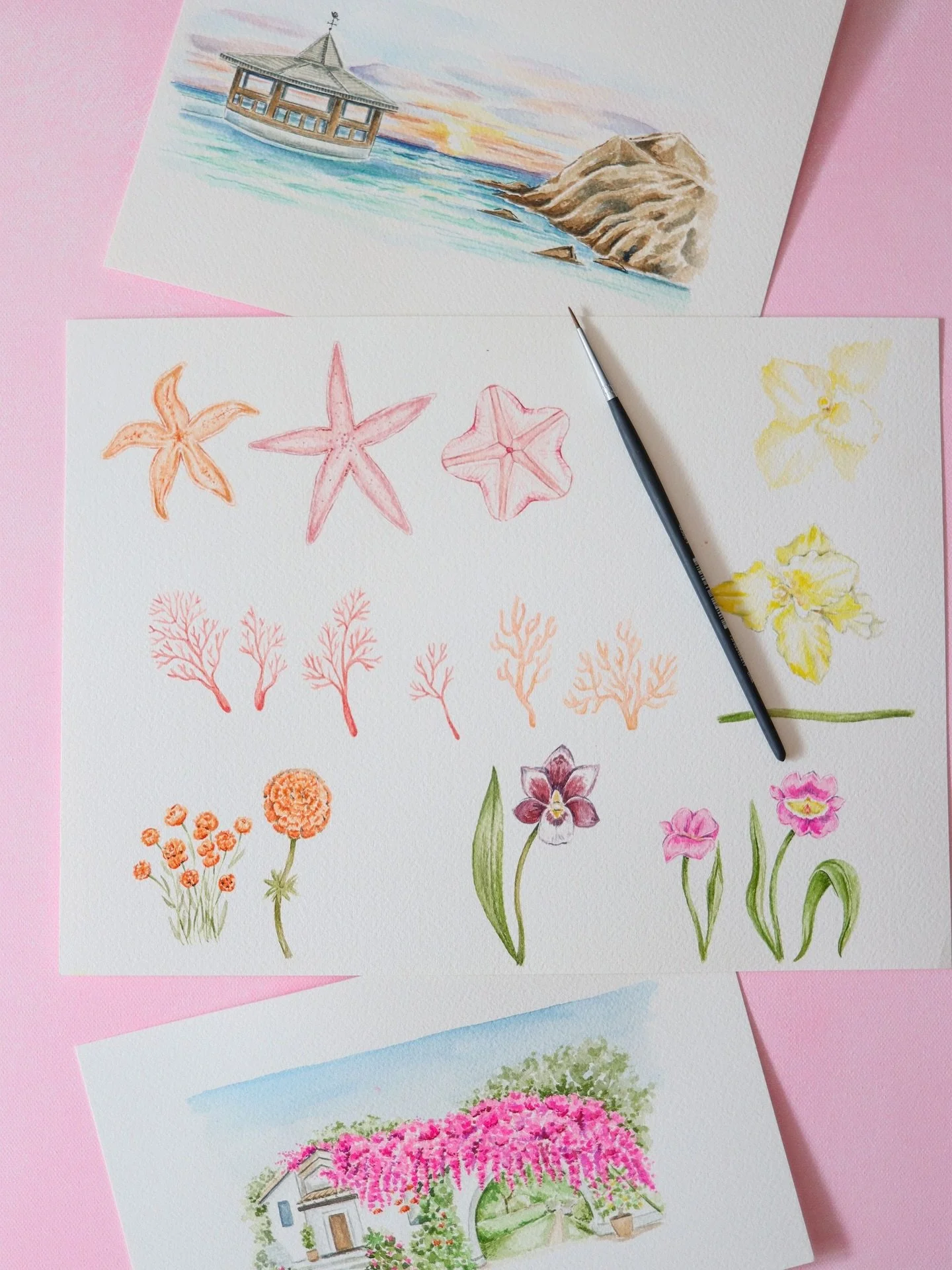 Make haste, good things take time! Especially when you hire an artist to hand paint custom artwork for your wedding. 

The sooner you inquire the sooner we can start brainstorming and designing your completely unique wedding stationery suite. Chat so