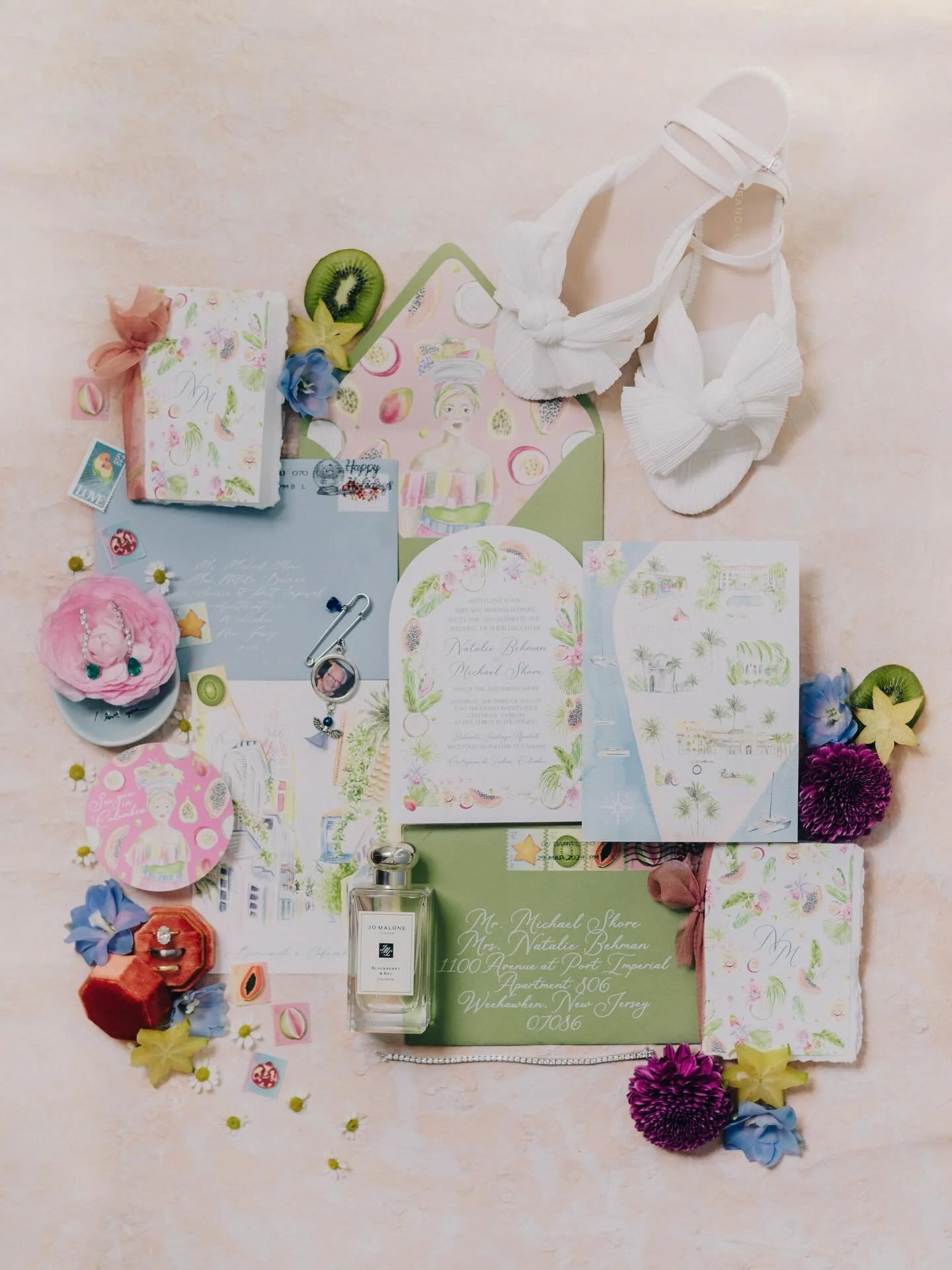 Brides, if this is your vibe and you&rsquo;re having a destination wedding where you want to set the tone for your celebration before people even board the plane, let&rsquo;s chat about your custom invitations. 

Natalie and Michael got married in Co