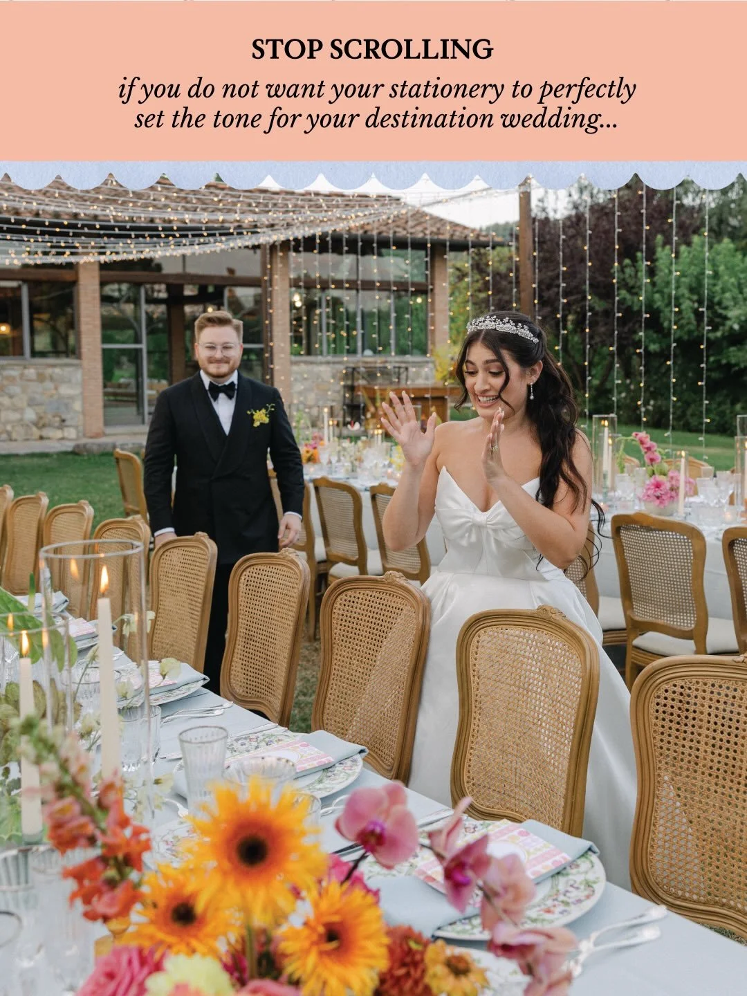 If you do not want your stationery to perfectly set the tone for your destination wedding, stop reading and don&rsquo;t hire me. If you want your guests to understand the assignment before they even board the plane, keep reading.

Jesse + Henry had a
