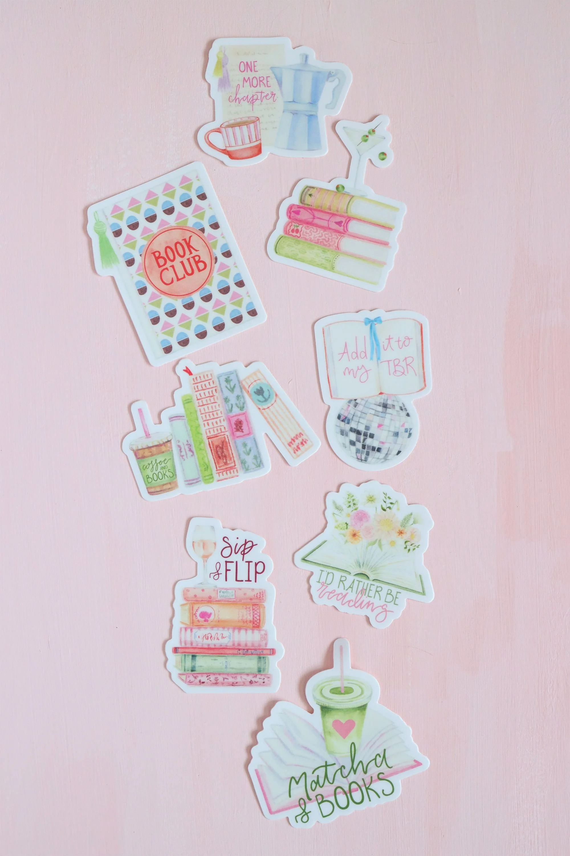Bookish Vinyl Sticker Pack | Set of 8